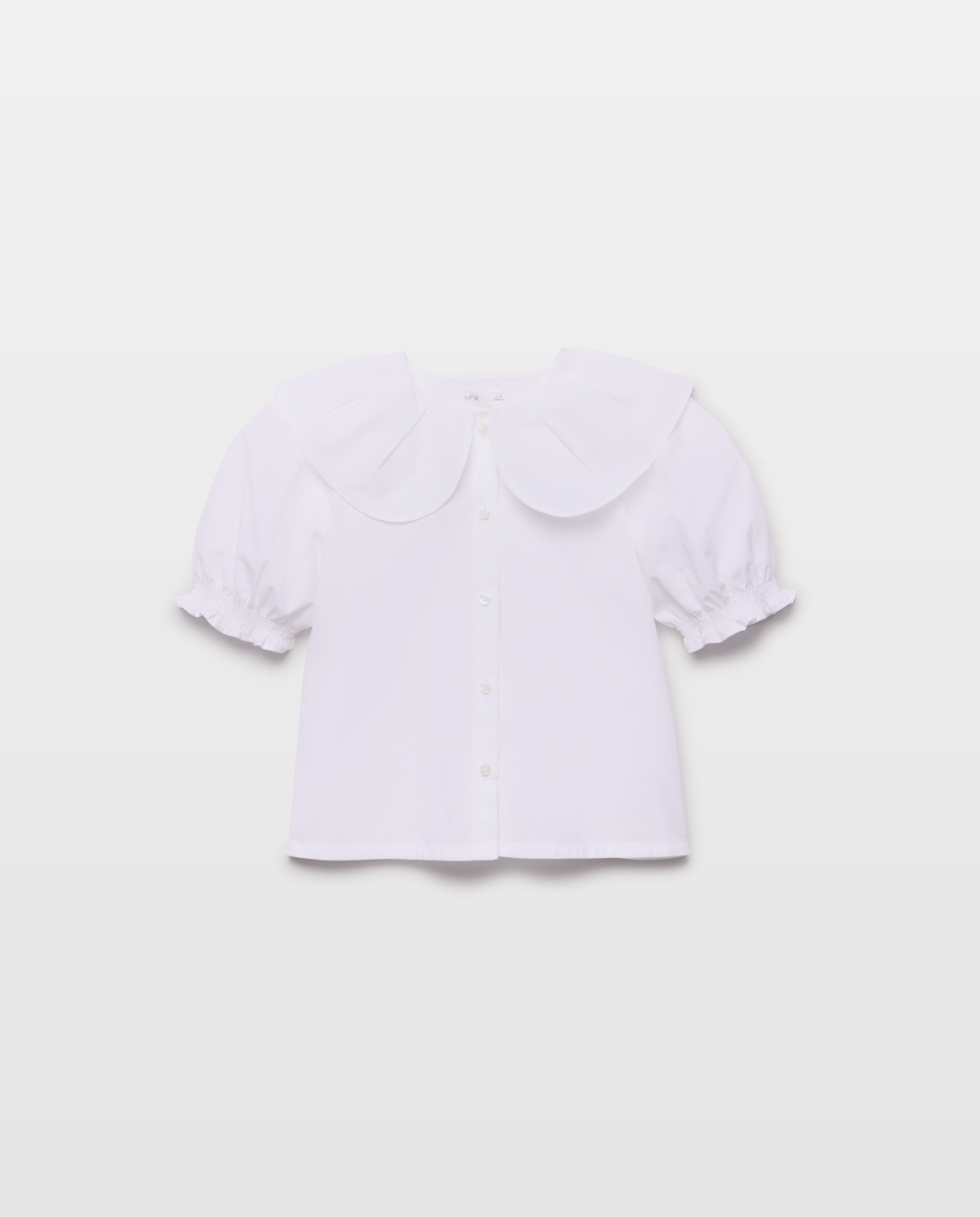 Imagen 0 de Blusa niña cuello volante manga corta