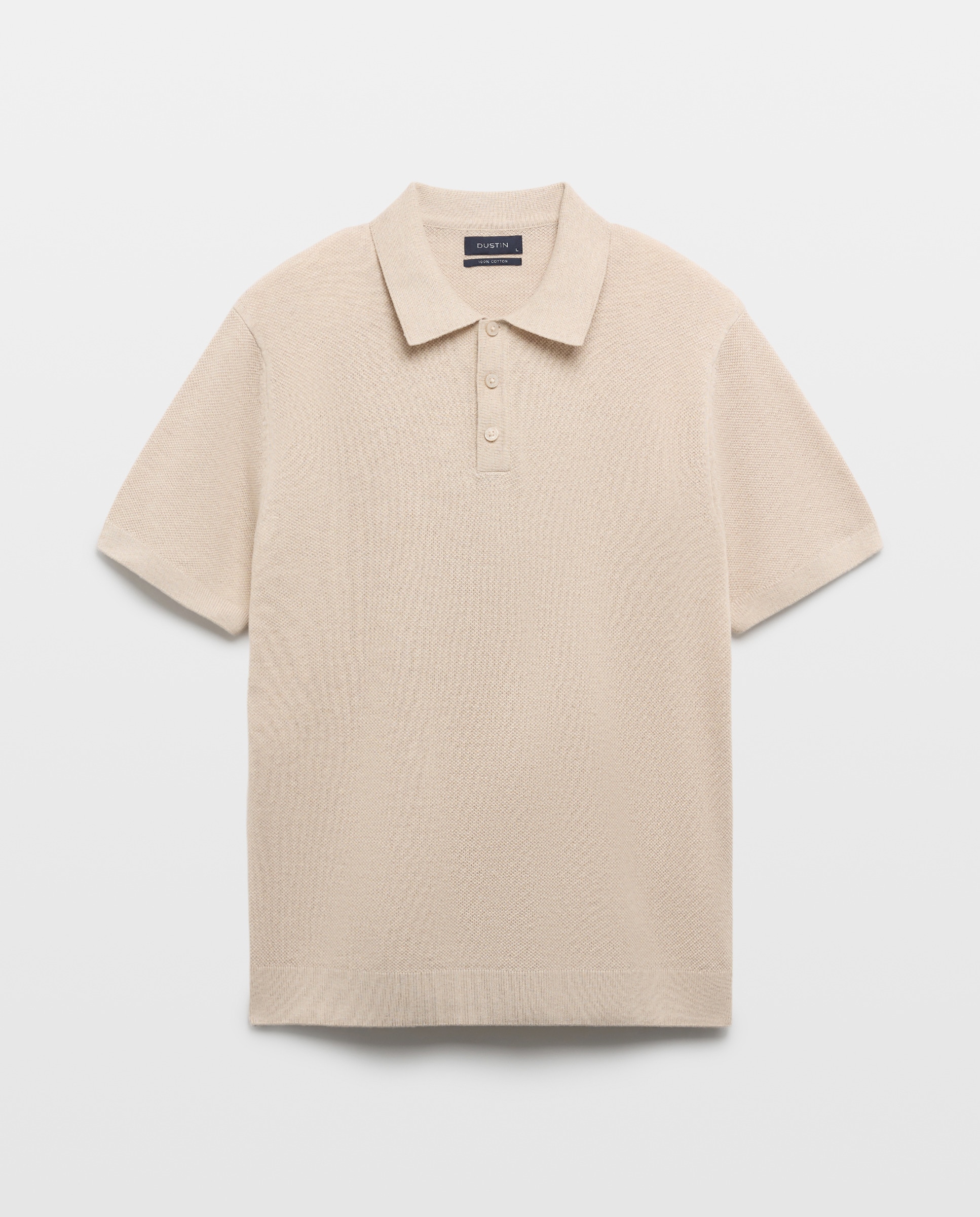 Imagem 0 de Camisola de Estrutura com Colarinho de Polo e Manga Curta