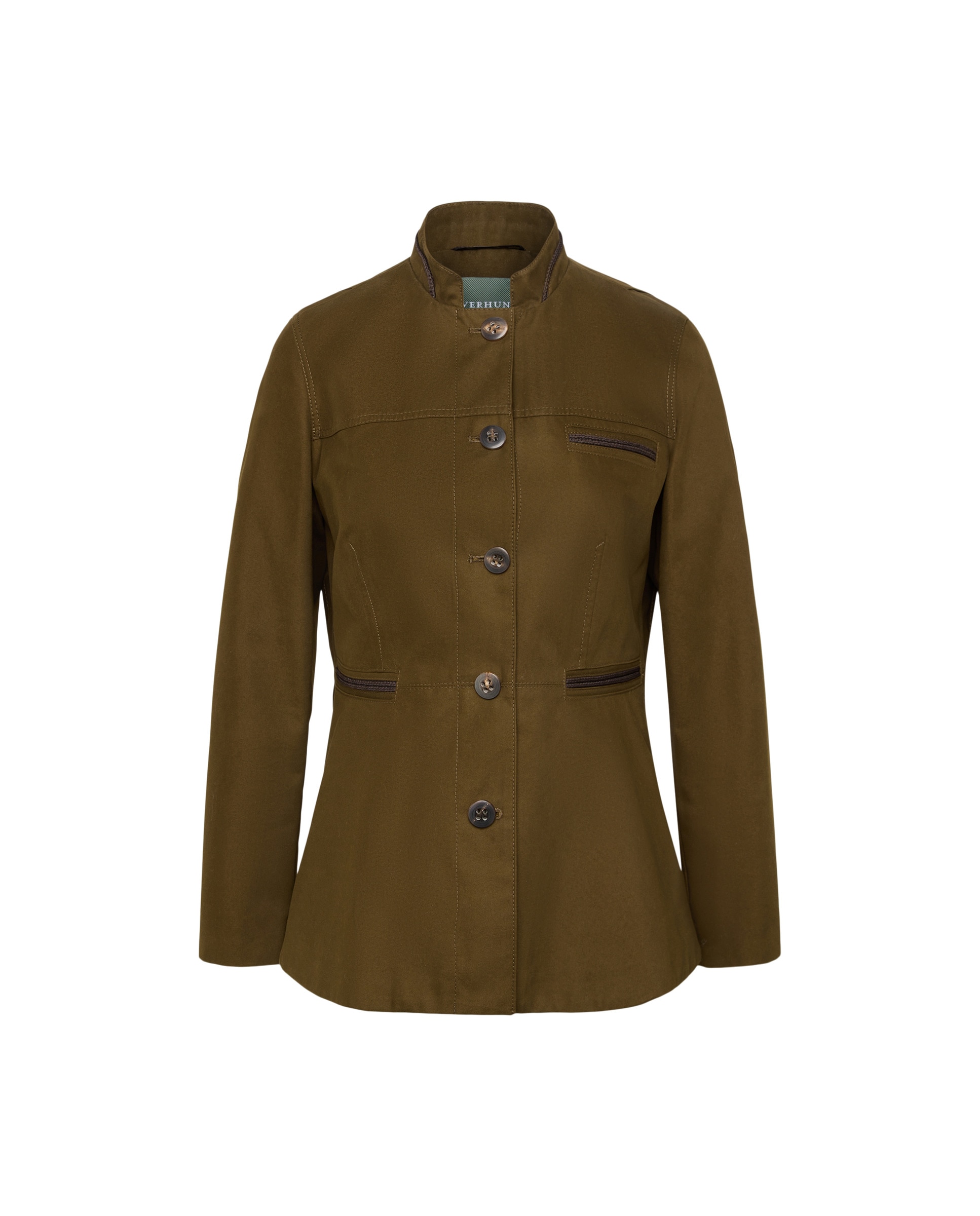 Casaco Waterproof de Mulher Verde-escuro-4