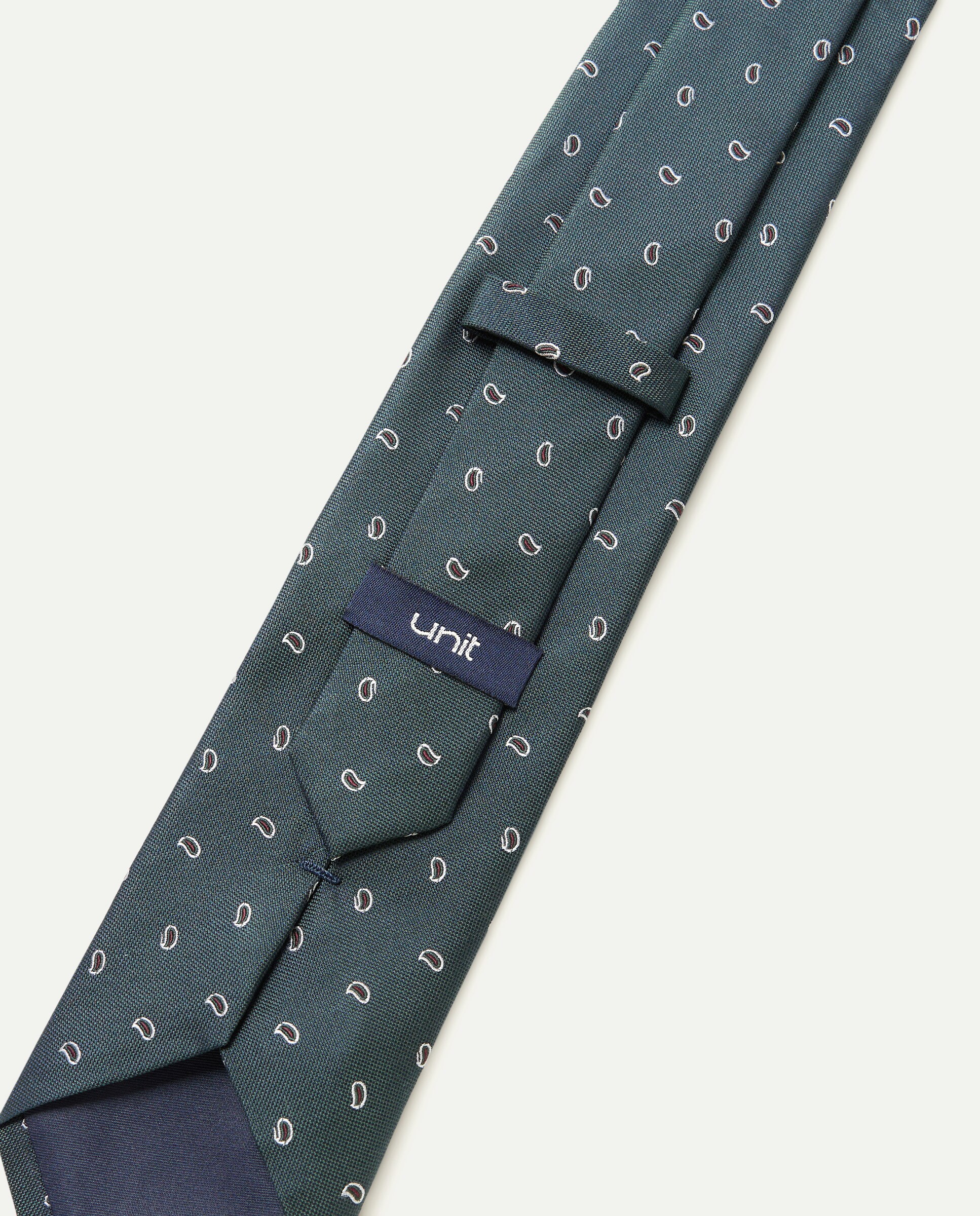 Corbata hombre 100% seda 500 VERDE-3
