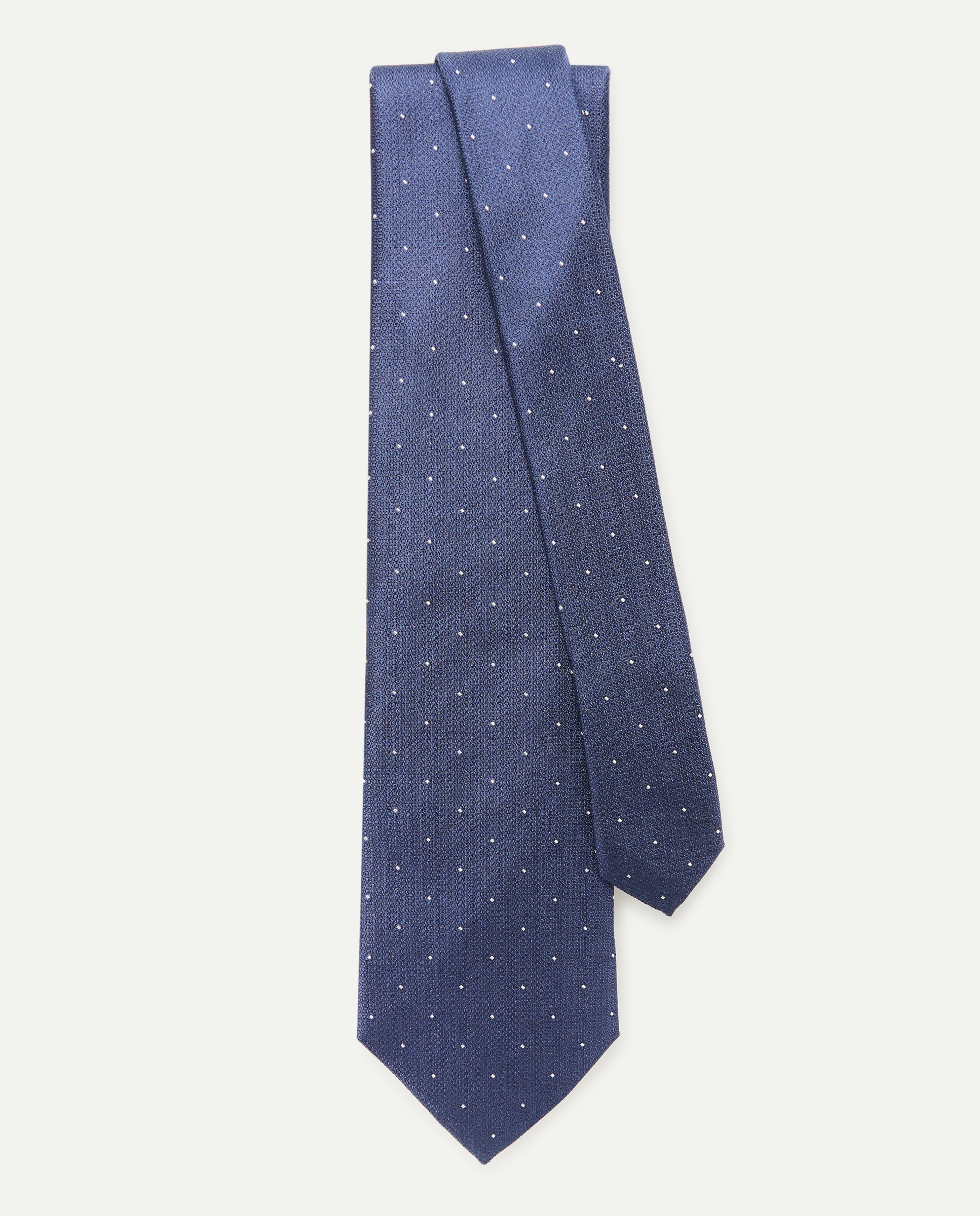 Corbata hombre 100% seda Azul marino-2