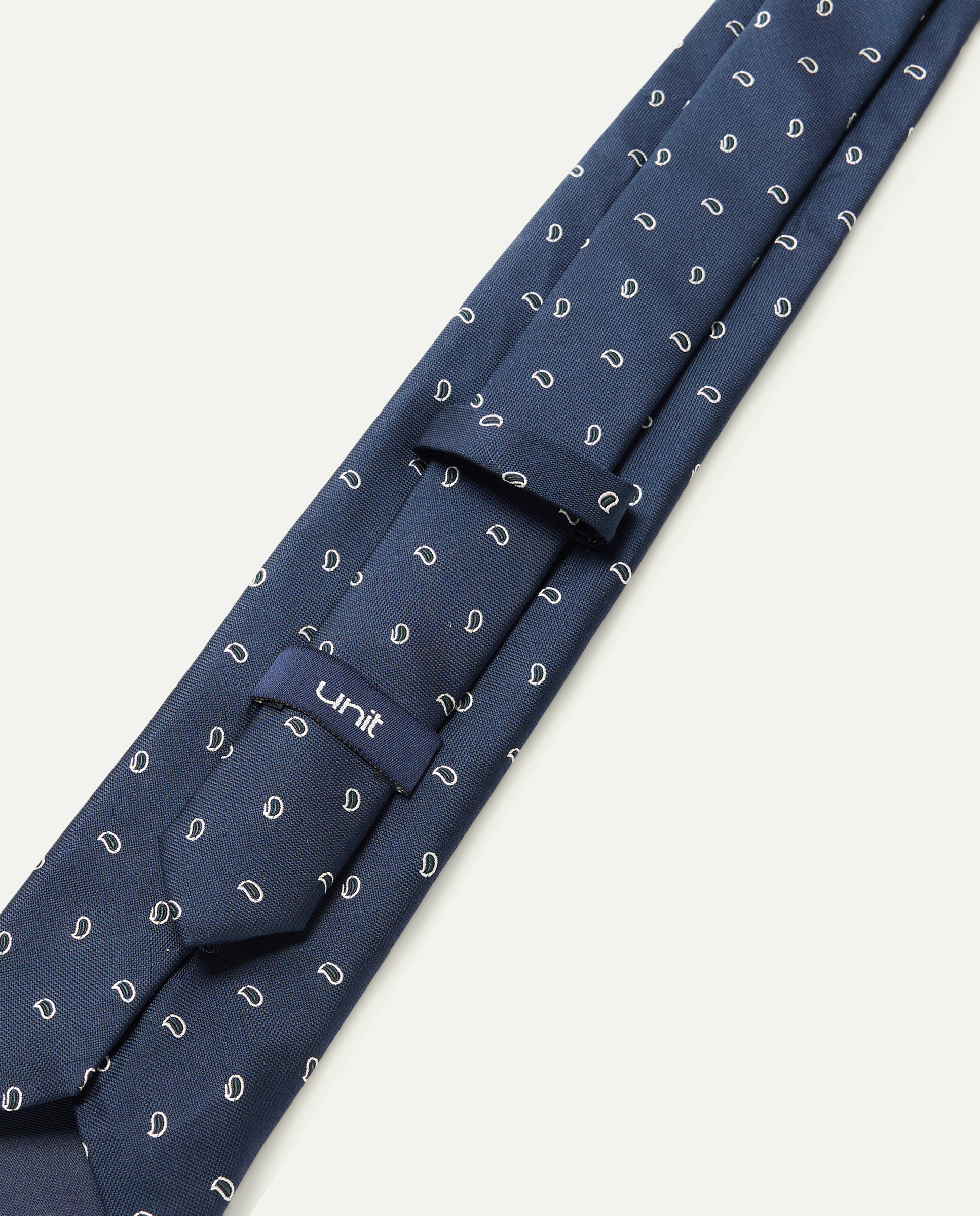 Corbata hombre 100% seda Azul marino-3