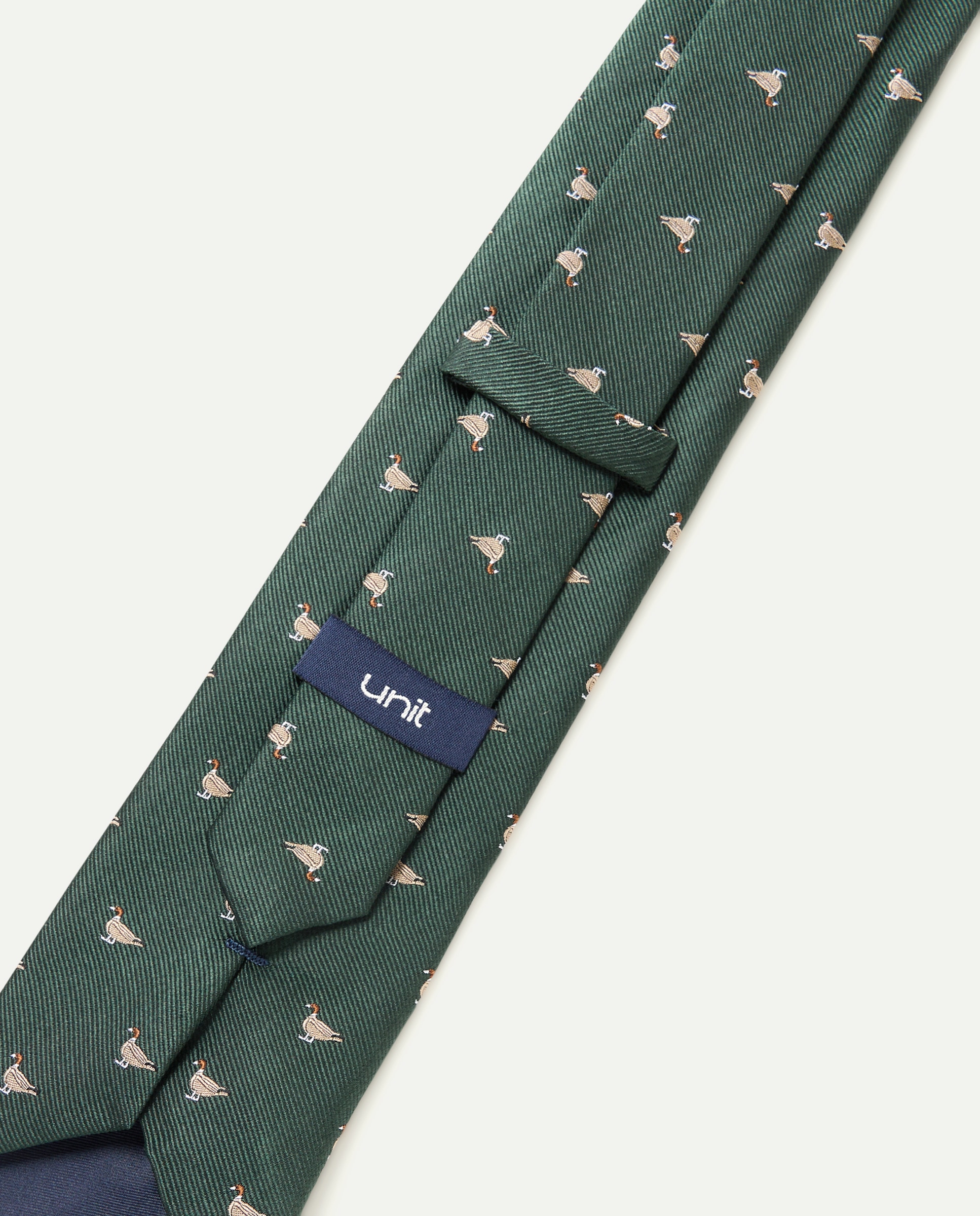 Corbata hombre 100% seda 500 VERDE-3