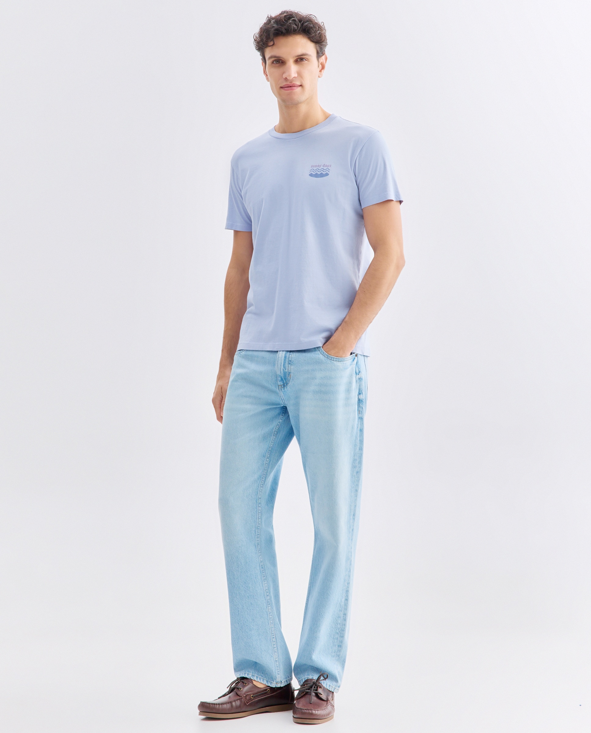 Camiseta de hombre manga corta sunny days 284 Lila-2