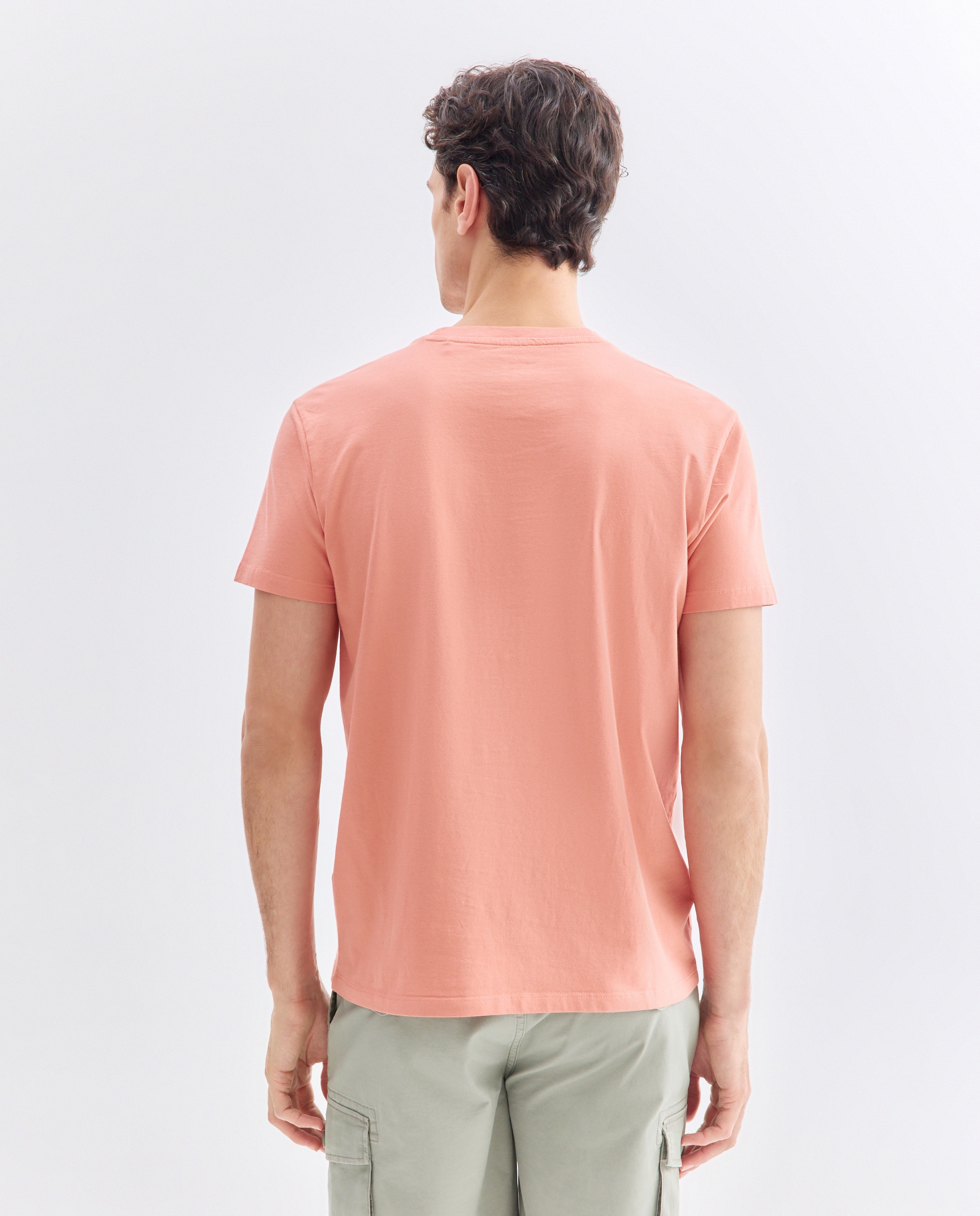 Camiseta de hombre manga corta TIBURON 660 Naranja-3