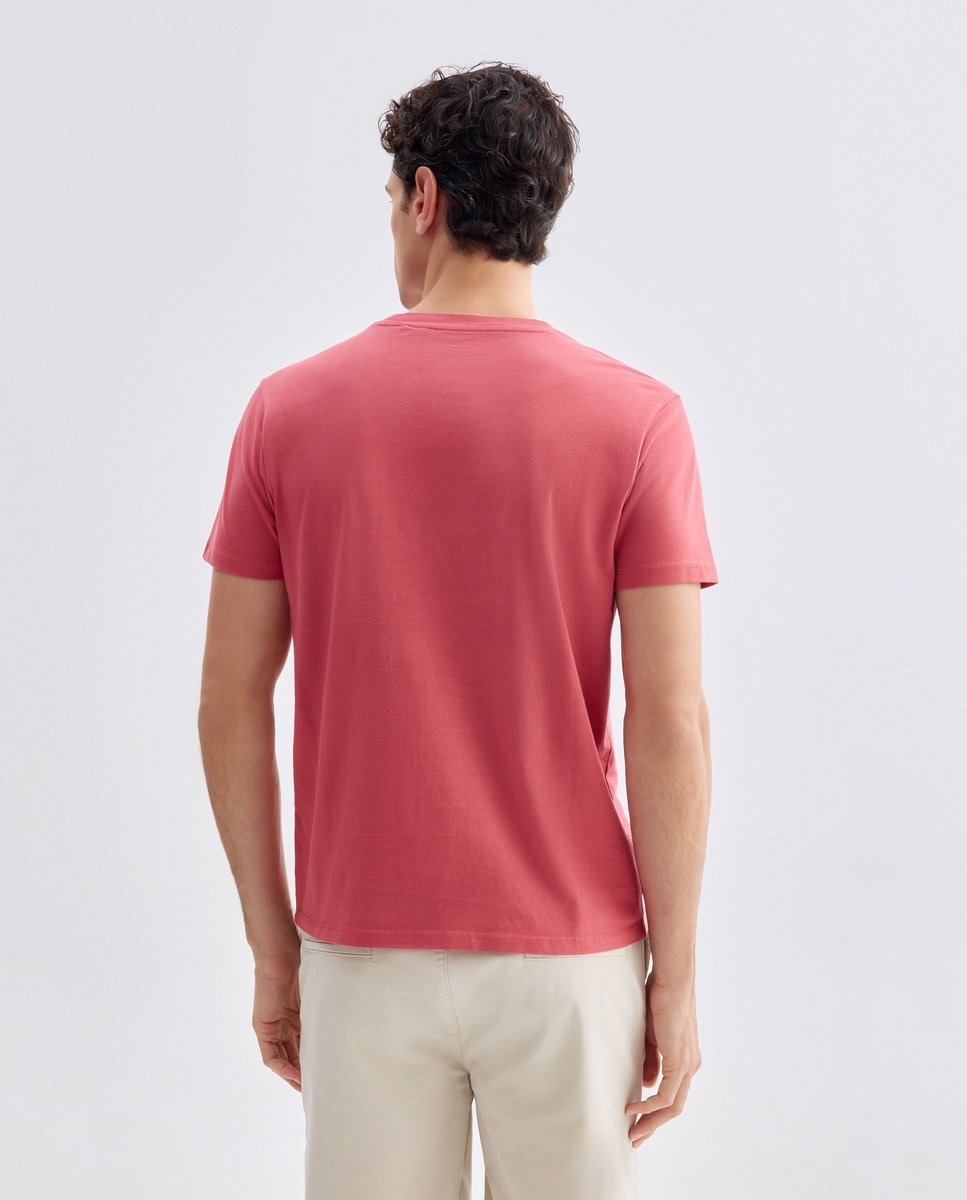 Camiseta de hombre manga corta SALTY SEASIDE CLUB 230 Rosa oscuro-4