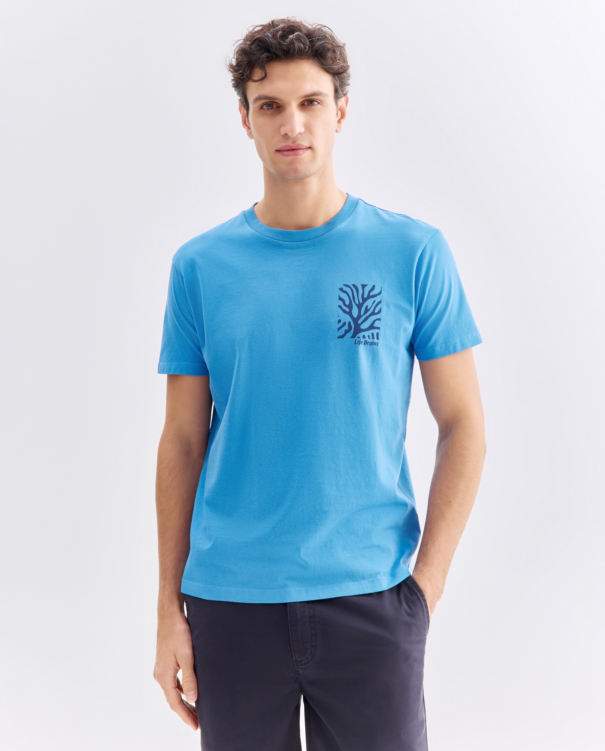 Imagen 0 de Camiseta de hombre manga corta Life Begins