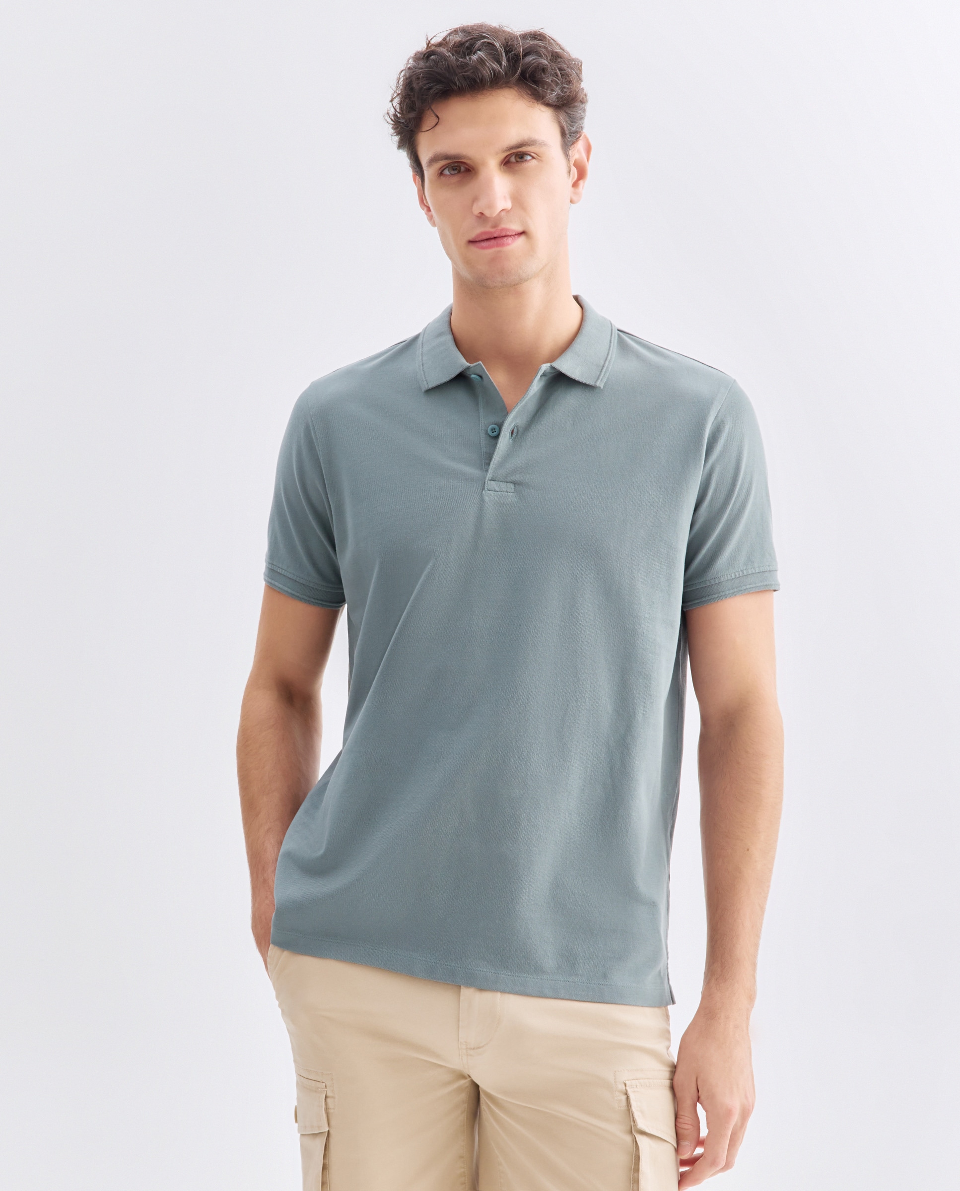 Imagen 0 de Polo manga corta piqué lavado