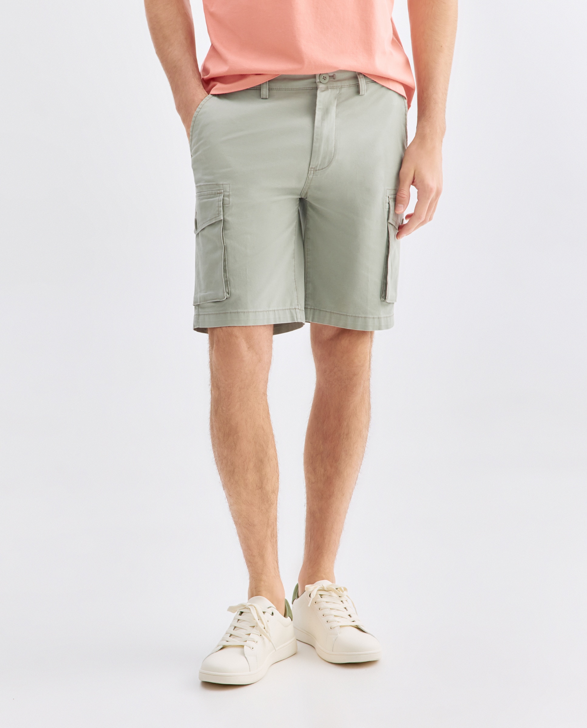 Bermuda hombre cargo 520 Kaki-2