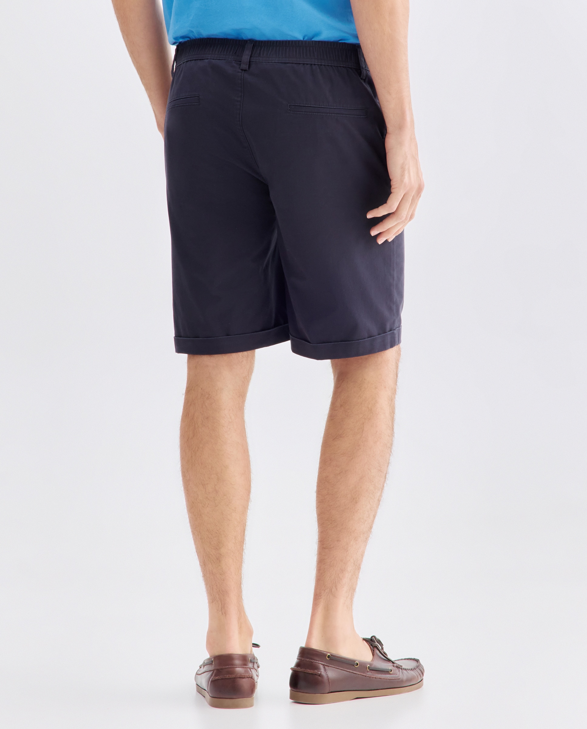 Bermuda hombre chino con goma 471 Índigo-3