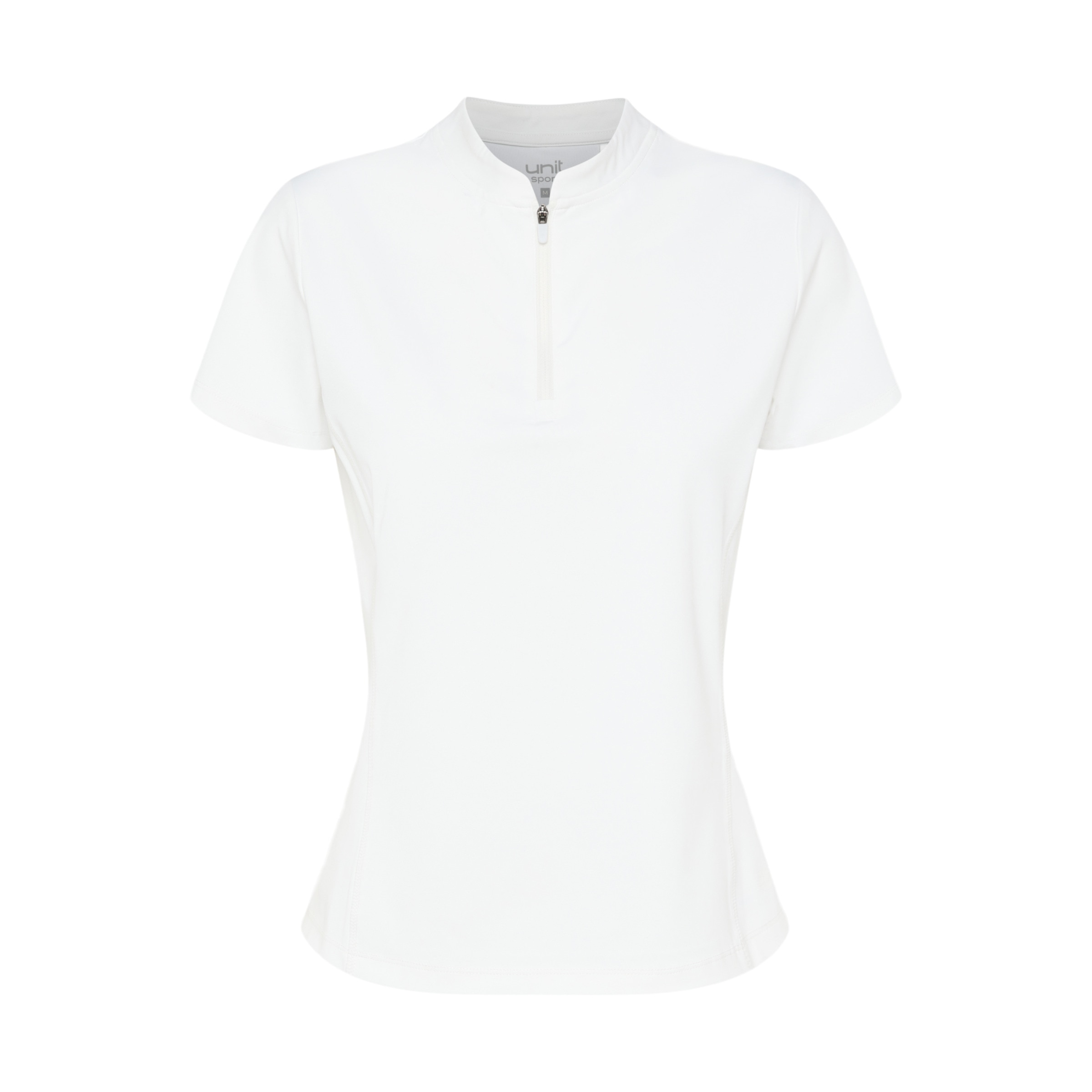 Camiseta manga corta cremallera Blanco-4