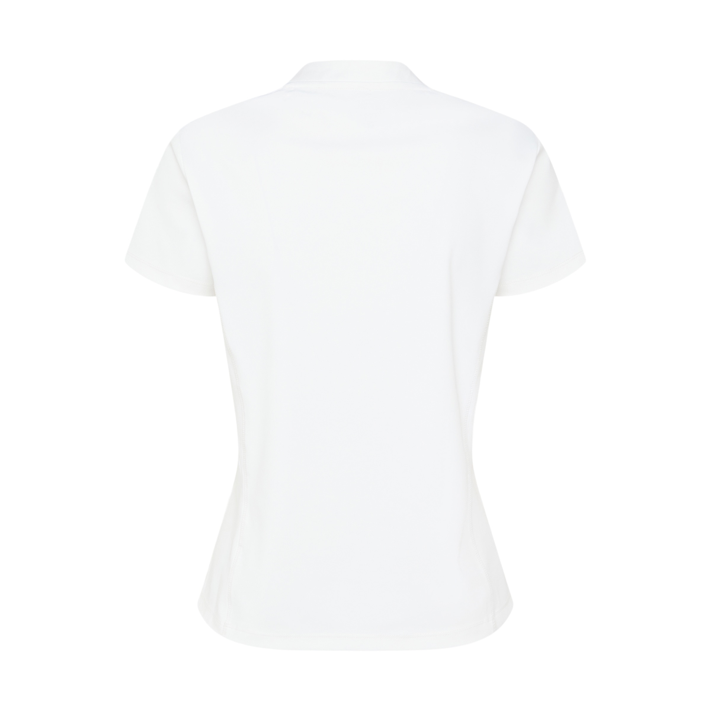 Camiseta manga corta cremallera Blanco-5