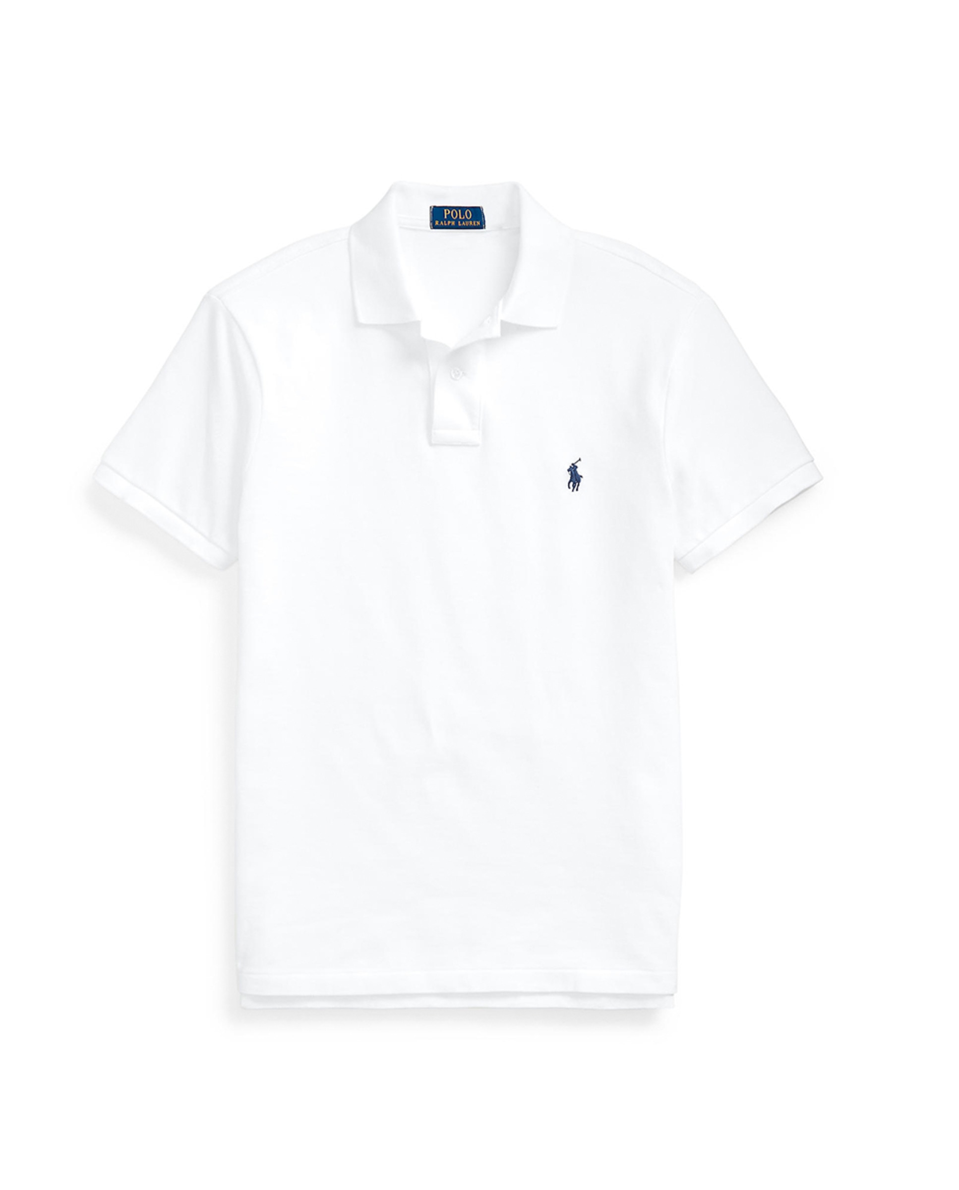 Polo Piqué Regular Fit Branco-5