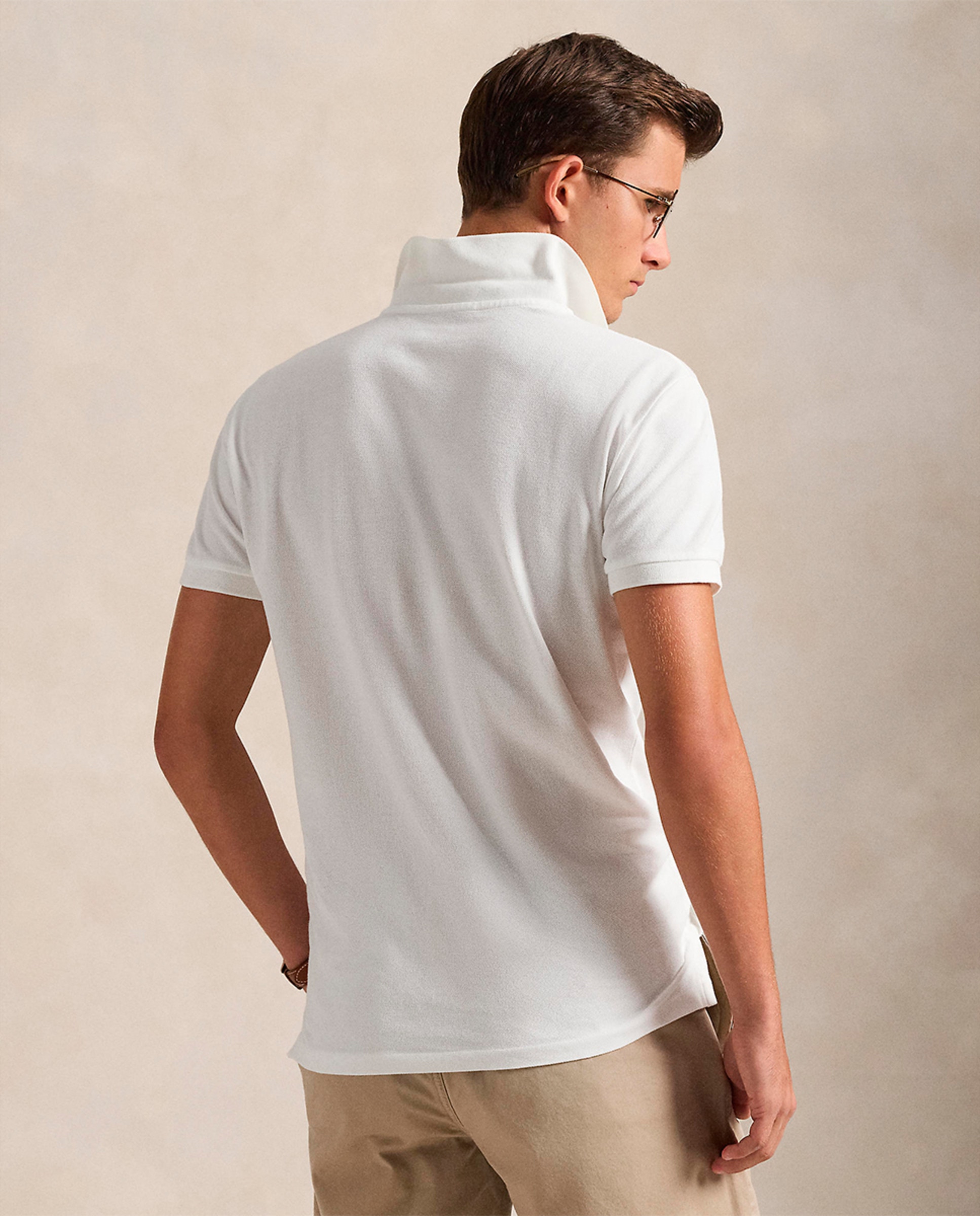 Polo Piqué Regular Fit Branco-3