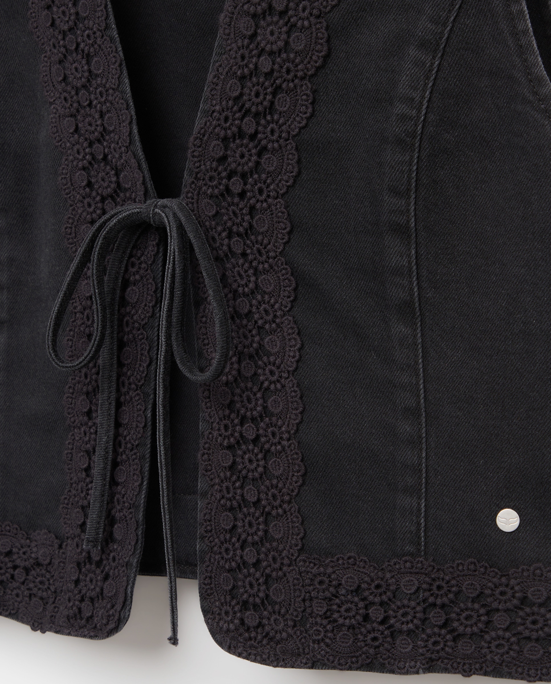 Colete de Renda Preto-5
