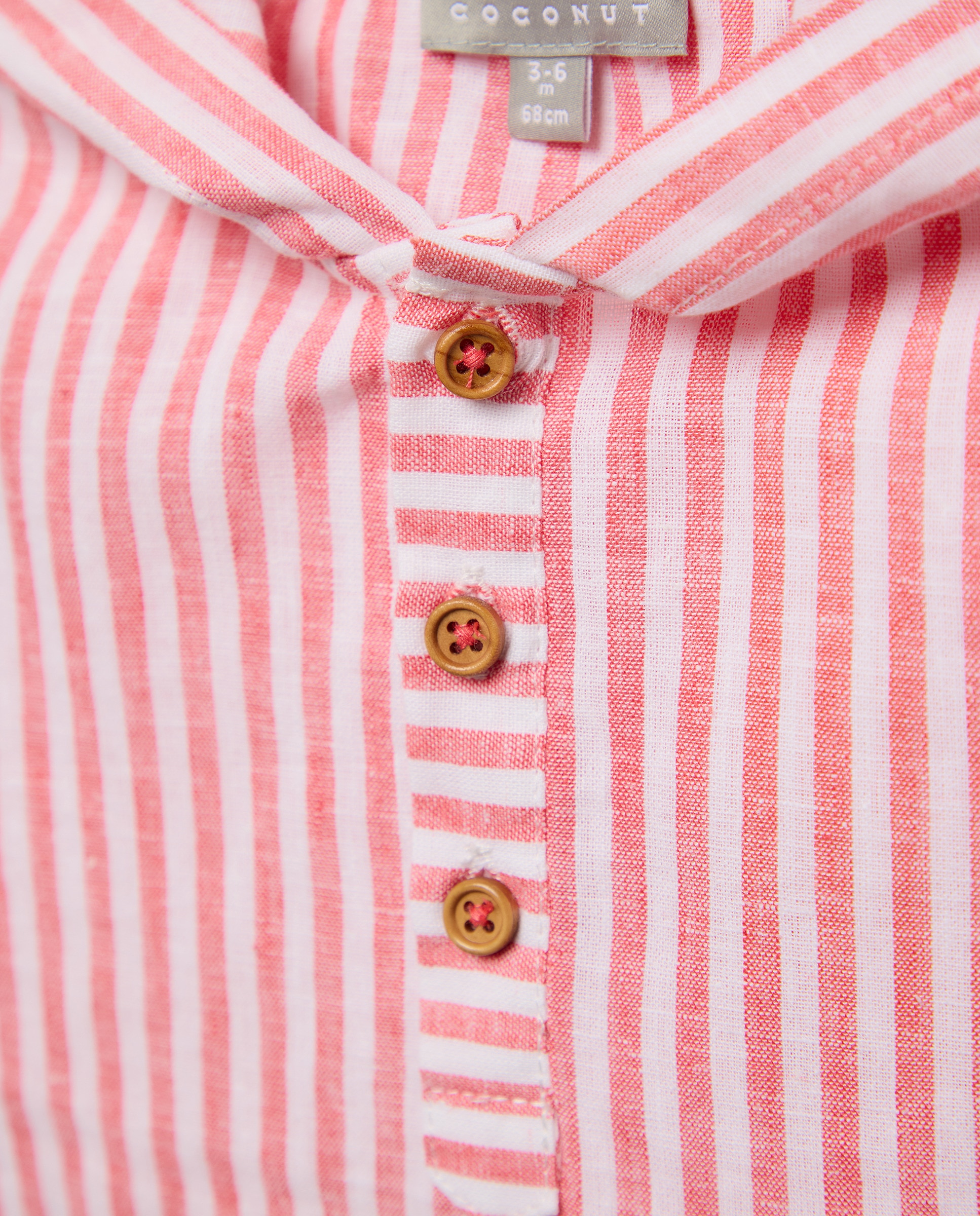 Camisa de Manga Comprida de Bebé com Capuz e Bolso Canguru Coconut El Corte Inglés Vermelho-3