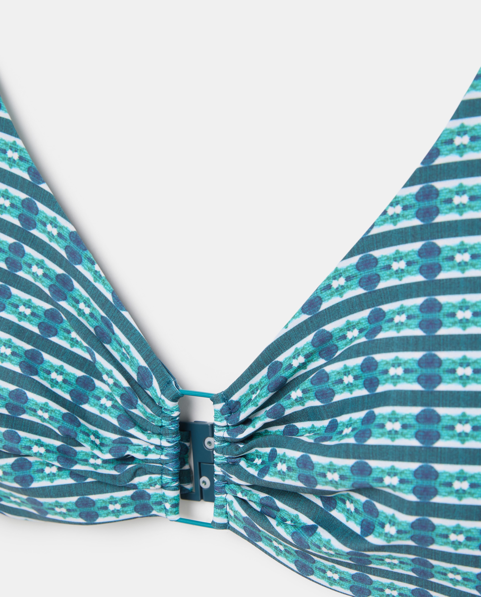 Soutien de Copa C com Estampado e Detalhe de Argola Verde-5