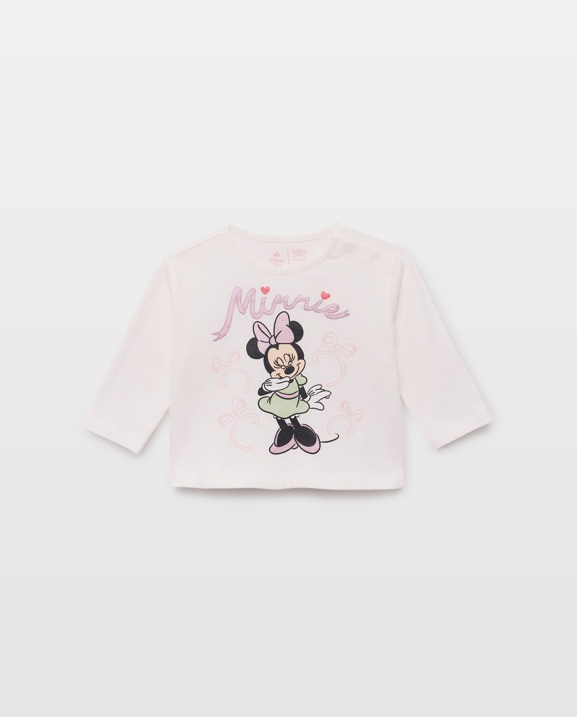 Conjunto de bebé 3 piezas pantalón largo y estampado MINNIE - Baby El Corte Inglés - Rosa Rosa-3