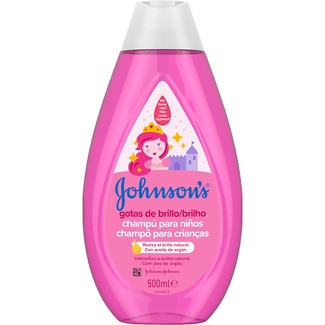 champú para niños Gotas de Brillo con aceite de argán frasco 500 ml - Johnson's Baby