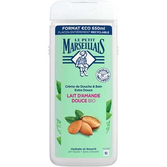 gel de baño hidratante y nutritivo con leche de almendra Bio botella 650 ml - Le Petit Marseillais