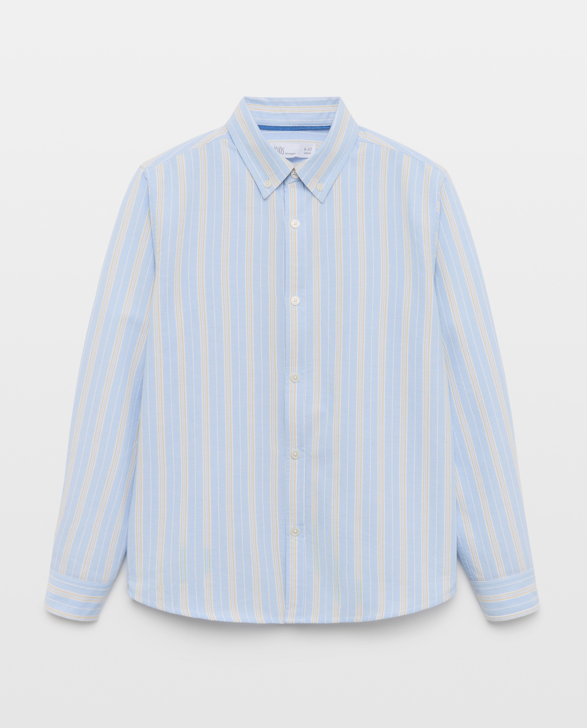 Camisa Oxford às Riscas com Manga Comprida Kids El Corte Inglés Verde-5