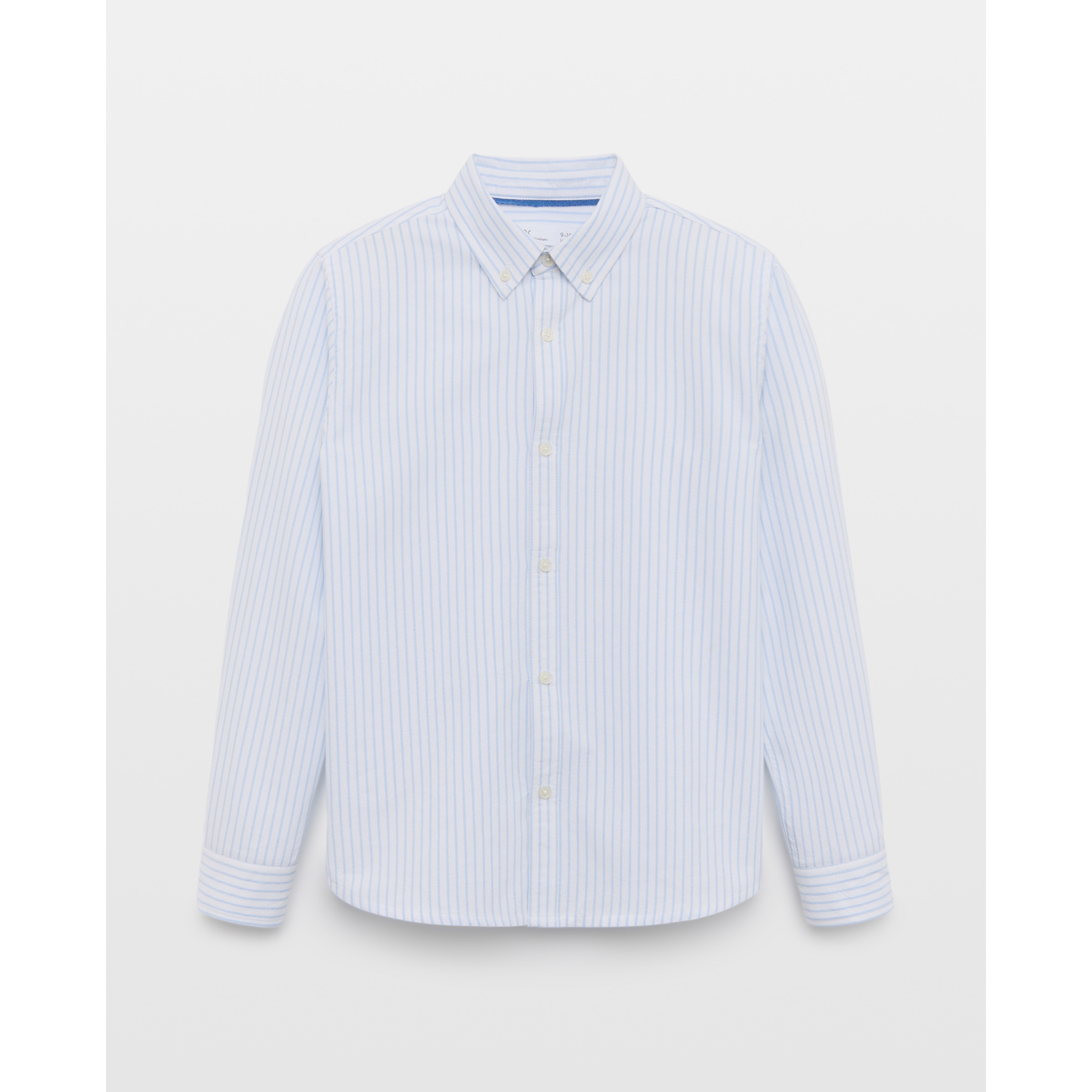 Imagem 0 de Camisa Oxford às Riscas com Manga Comprida