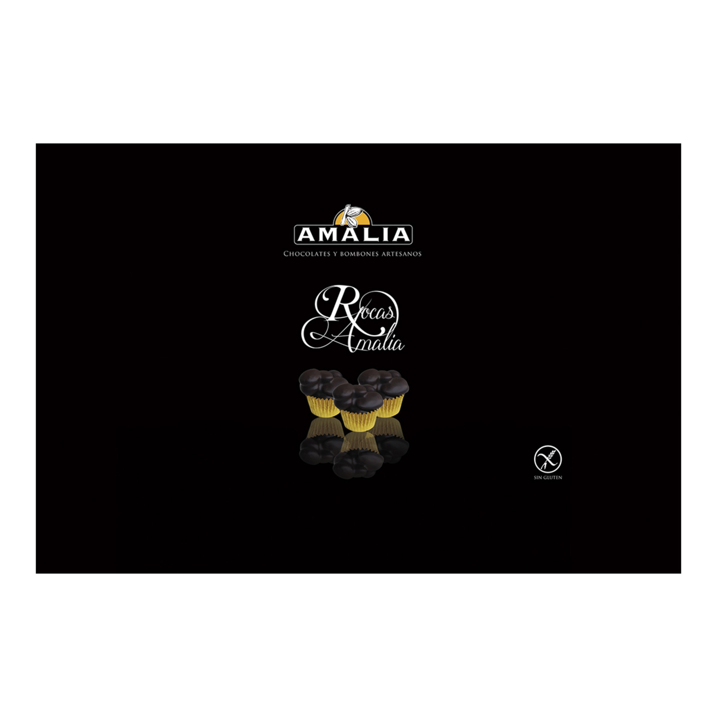 Imagen 0 de Rocas artesanas de chocolate puro Amalia 15 piezas