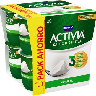 bífidus natural pack 8 unidades 120 g pack ahorro - Danone Activia