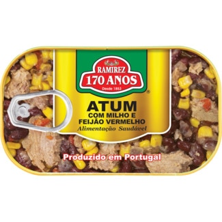 Atum com Milho e Feijão Vermelho lata 120 g - Ramirez