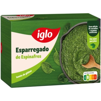 Esparregado de Espinafres sem Glúten embalagem 750 g - Iglo