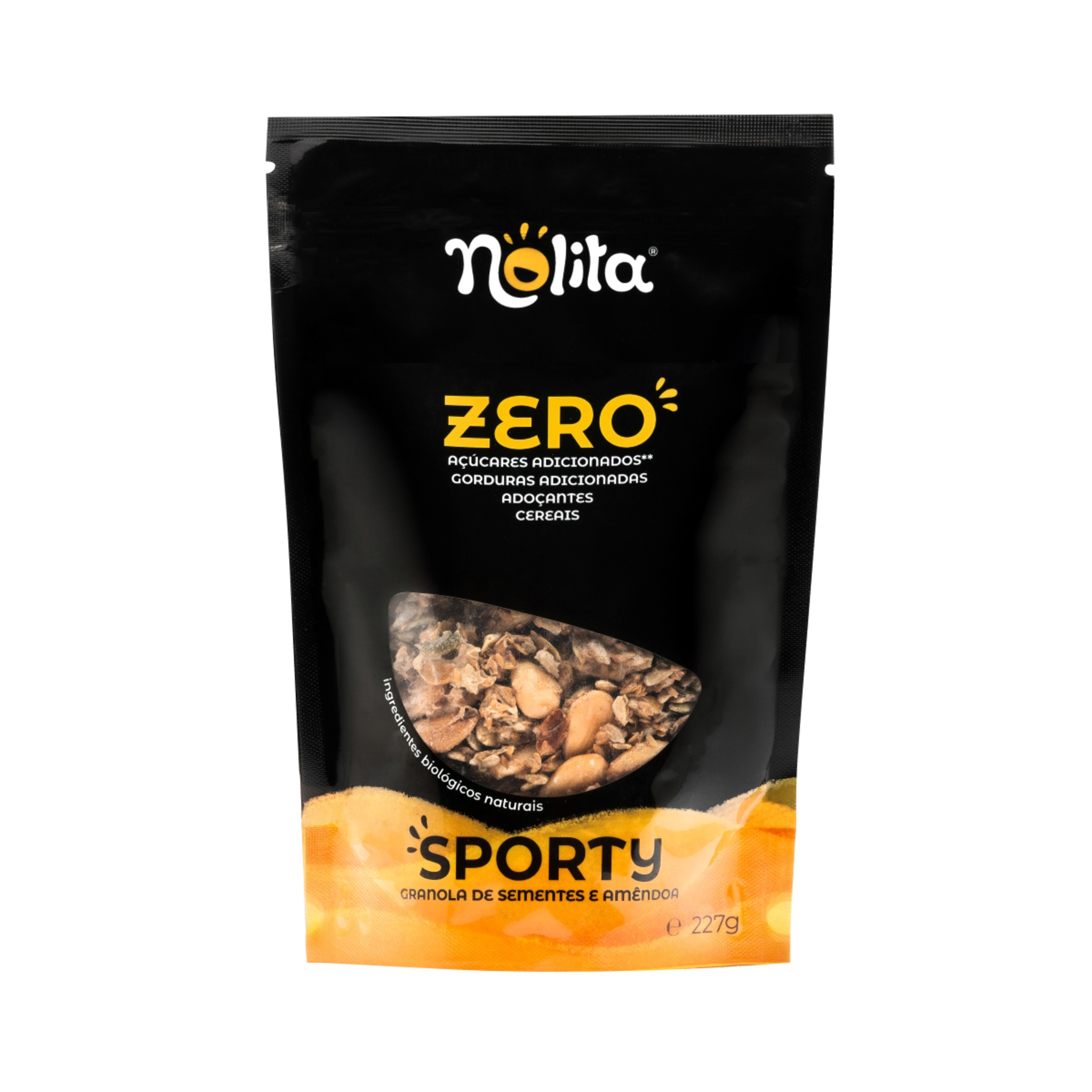 Granola Bio Sporty com Açúcar embalagem 227 g