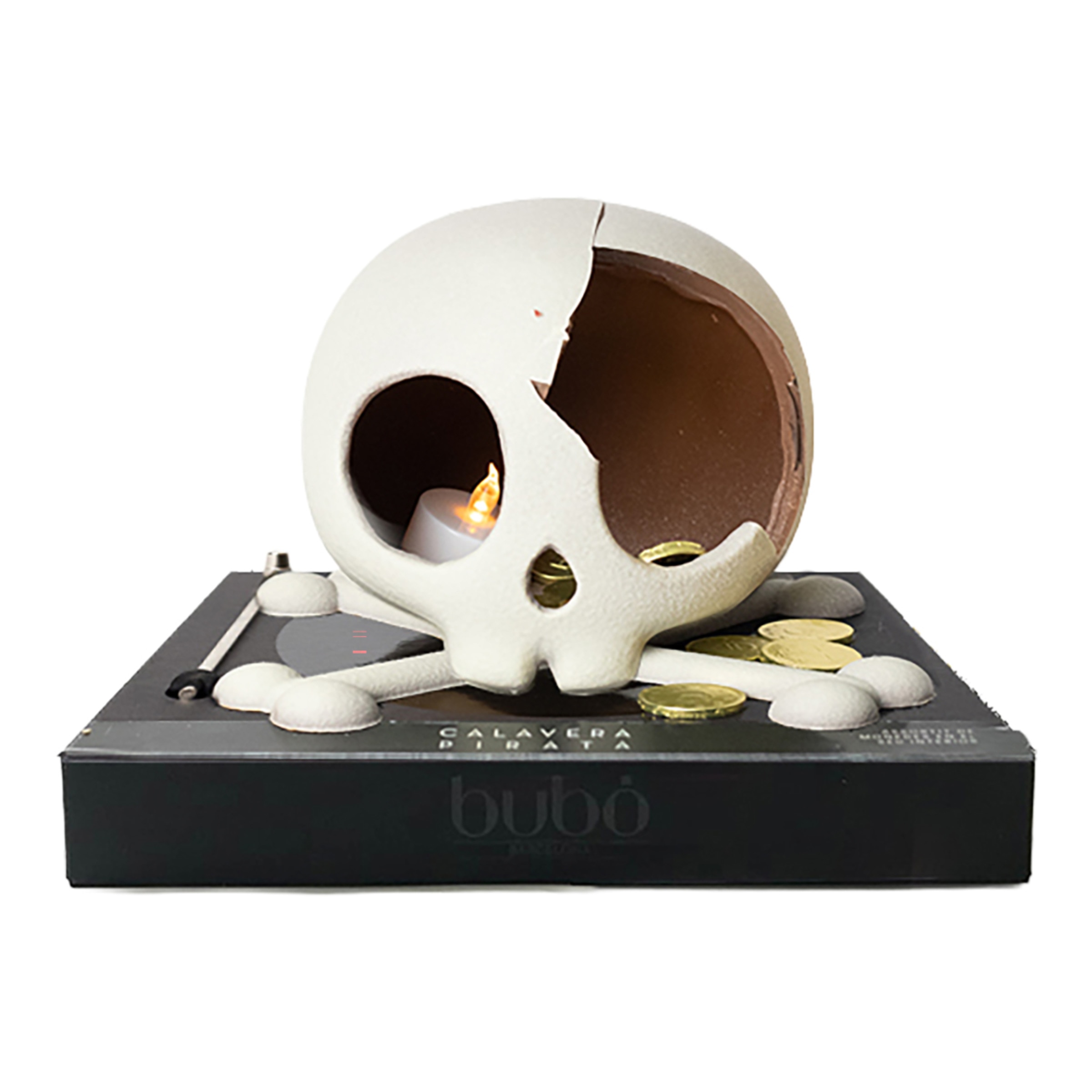 Imagen 2 de Figura de chocolate con leche calavera Bubo