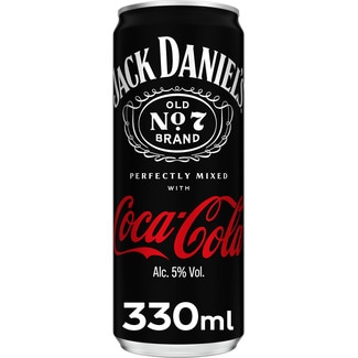 whisky combinado con Coca-Cola lata 33 cl - Jack Daniel's