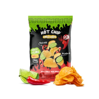 Hot Potato Chip Chilli-Limão embalagem 80 g - Hot Chip