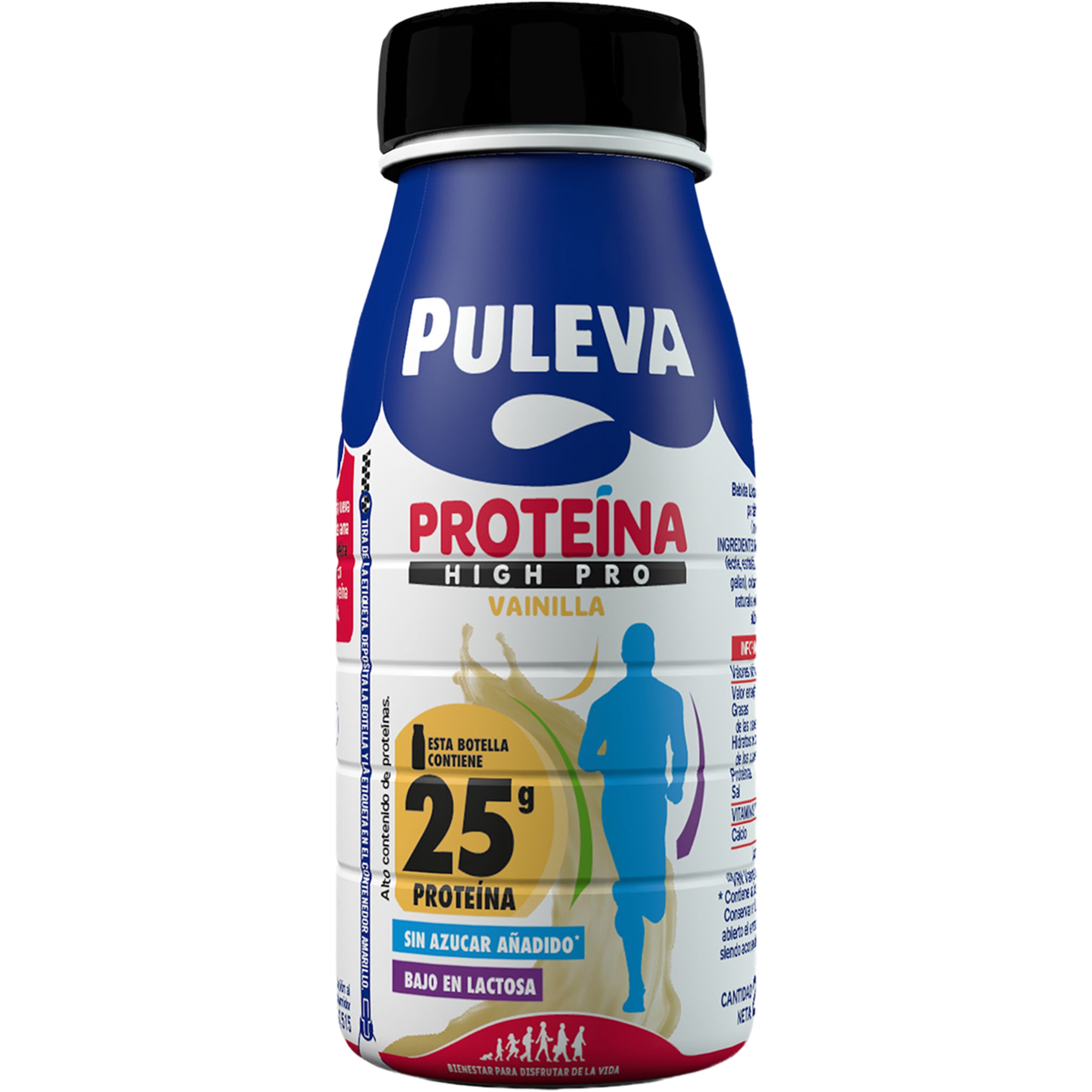 Proteína batido sabor vainilla sin azúcar añadido y bajo en lactosa botella 250 ml