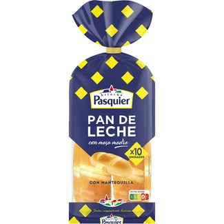 pan de leche con masa madre y mantequilla 10 unidades bolsa 350 g - Pasquier