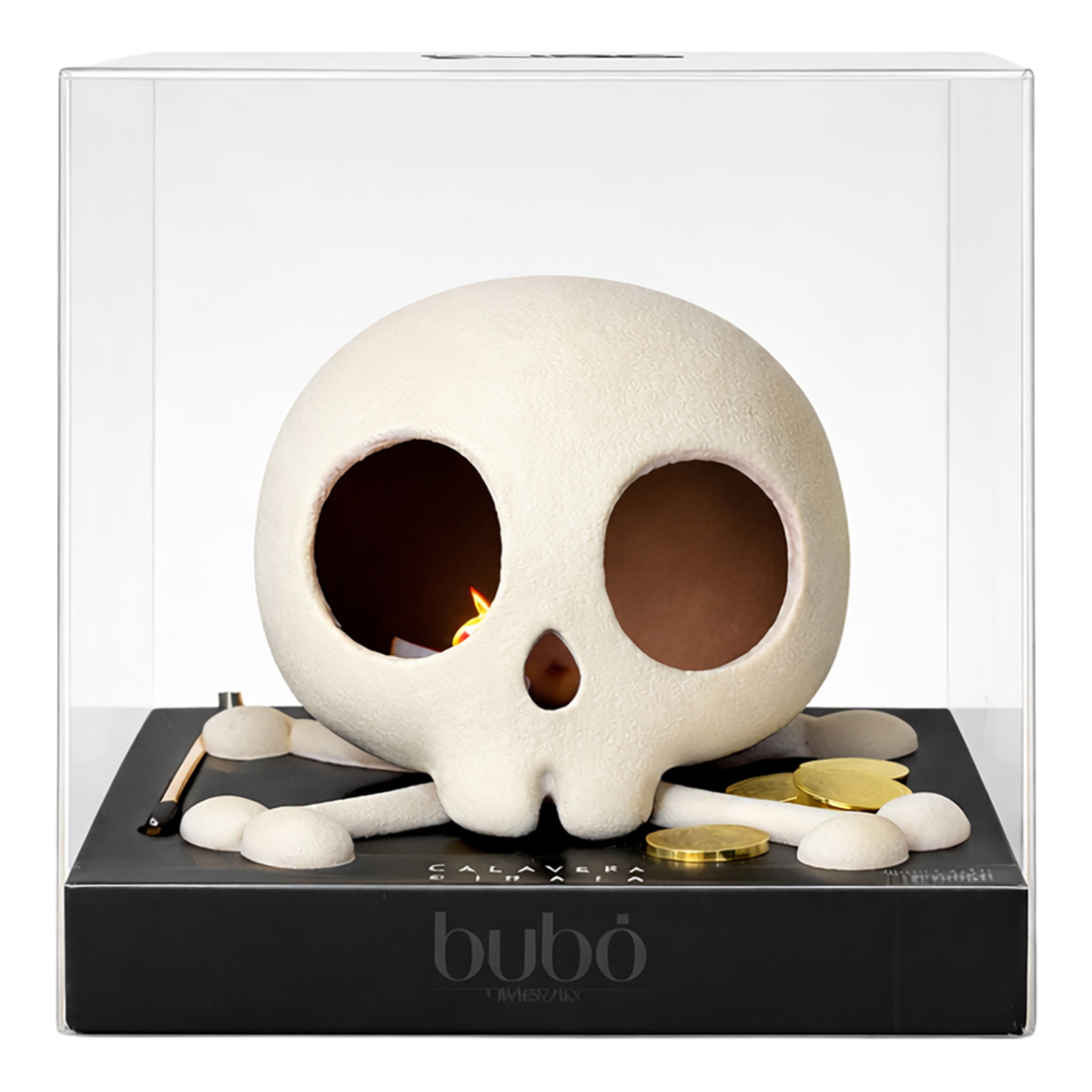 Imagen 3 de Figura de chocolate con leche calavera Bubo