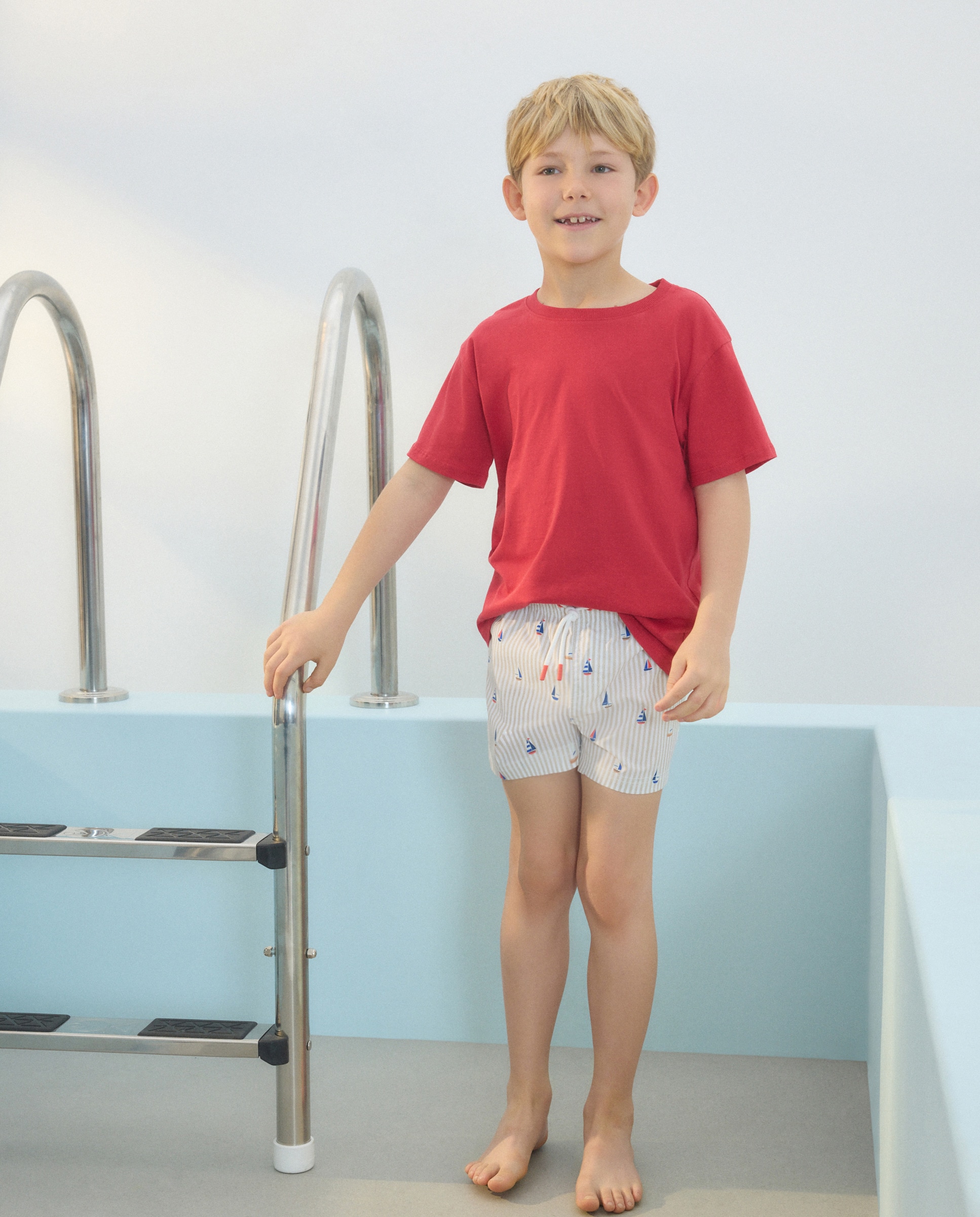 Calções de Banho Bicolor Kids El Corte Inglés Castanho-2