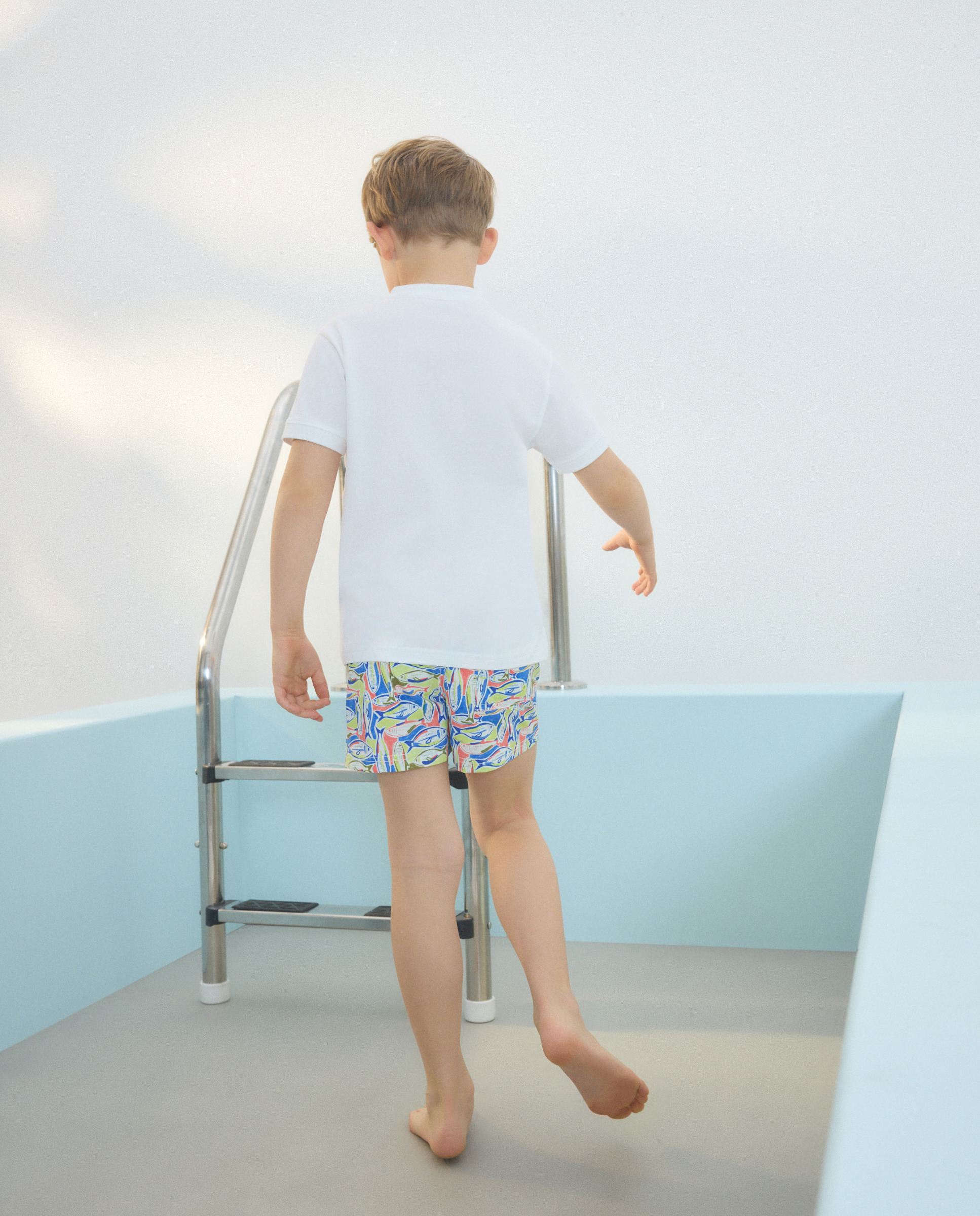 Bermudas às Cores com Peixes Abstratos Kids El Corte Inglés Multicolor-2
