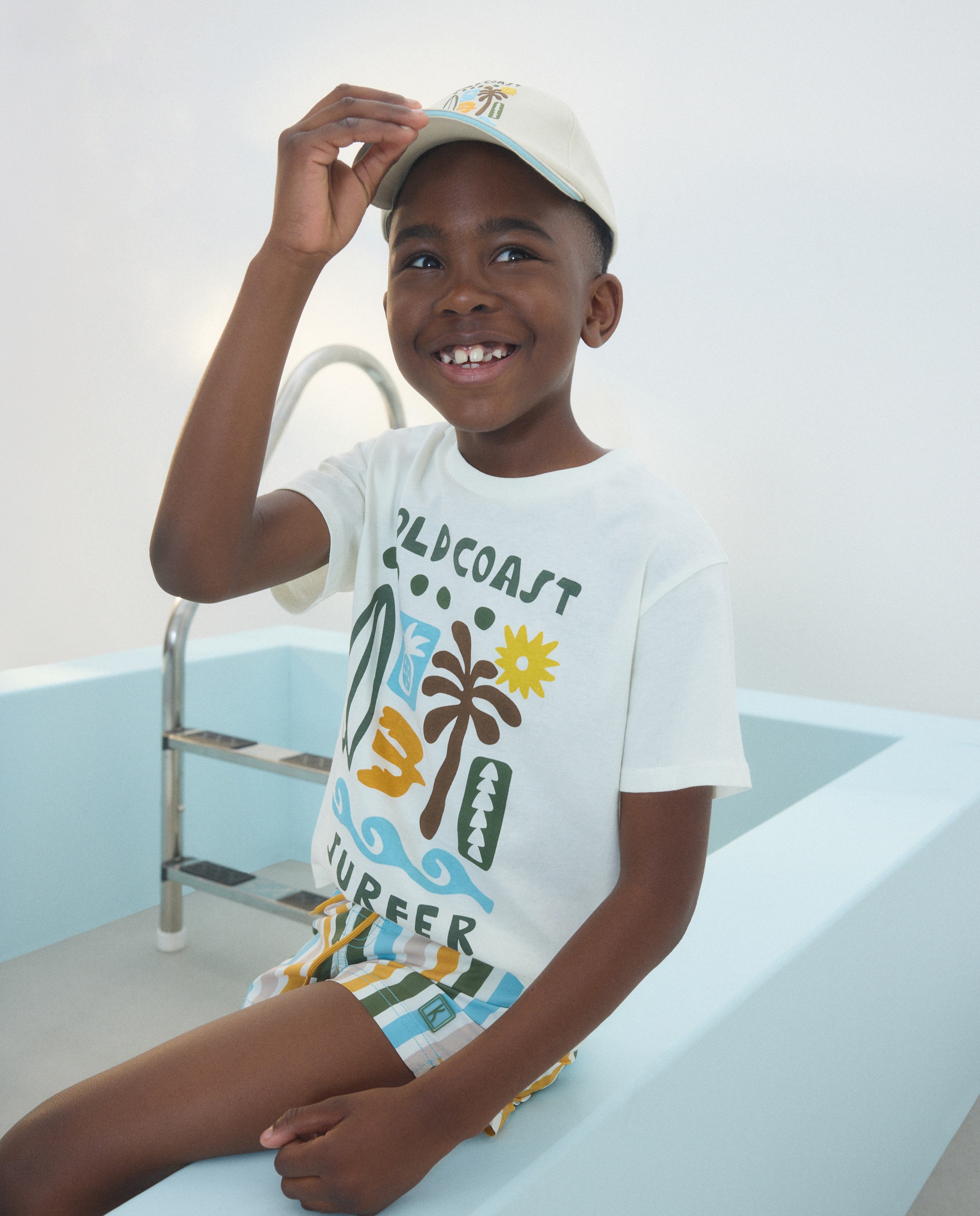 Calções de Banho de Algodão Bordado Kids El Corte Inglés Multicolor-2