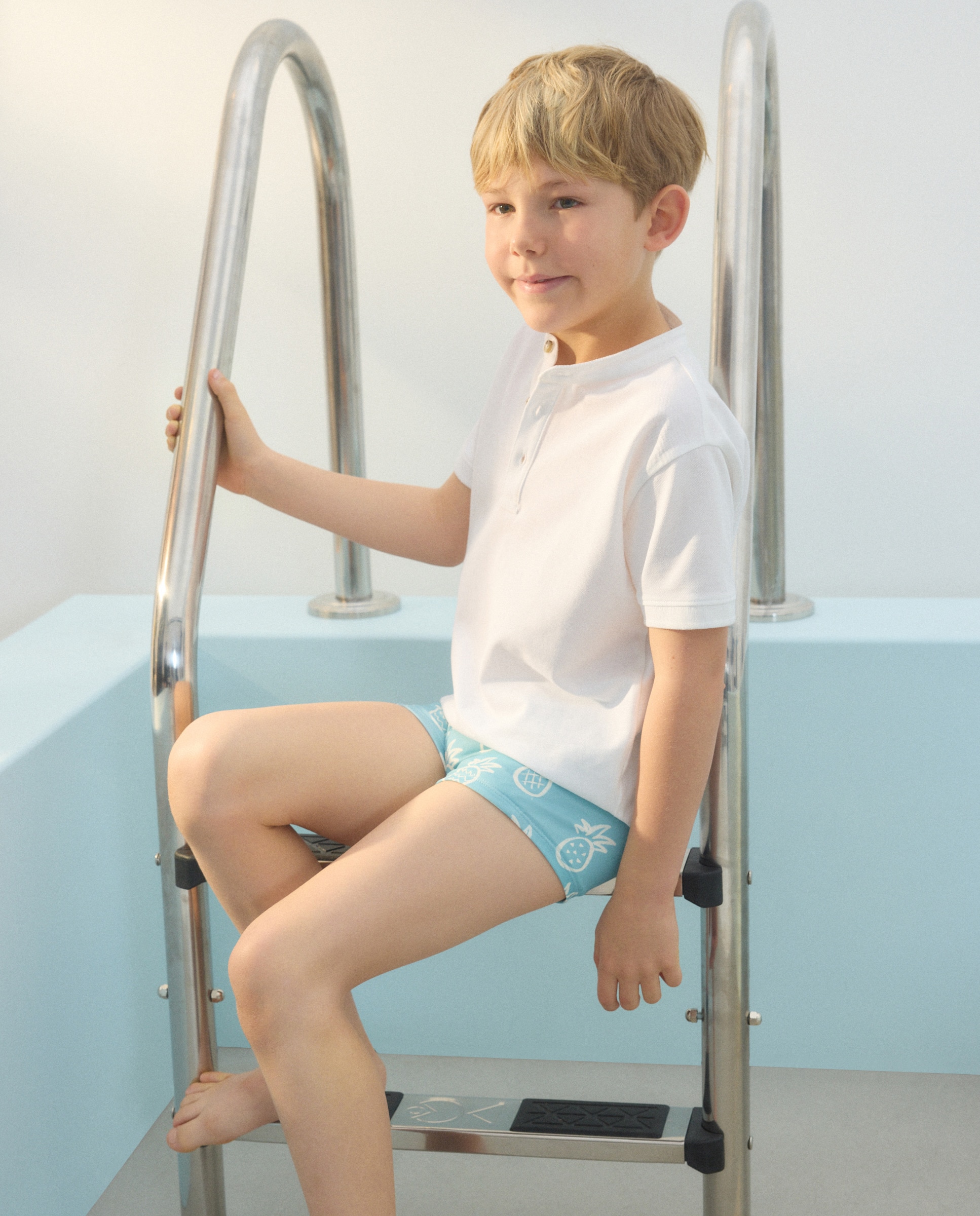 Calções de Banho Bicolor com Fantasia Kids El Corte Inglés Verde-1