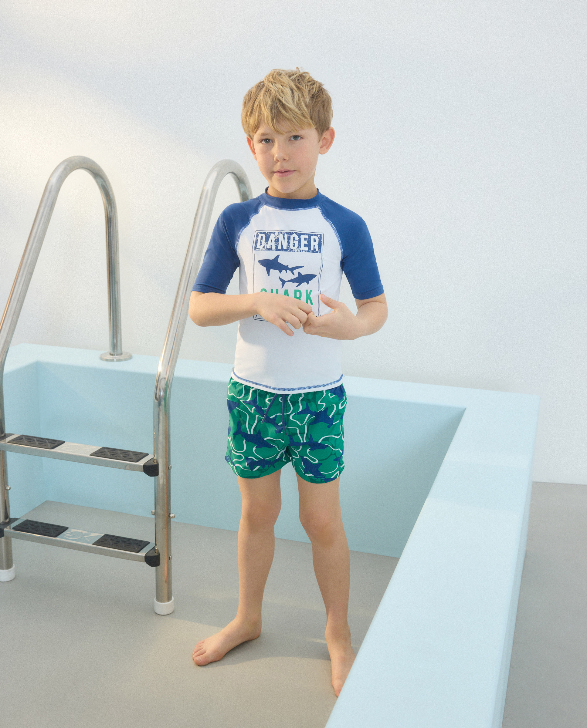 T-shirt de Banho UPF50+ Estampada Kids El Corte Inglés Azul-2