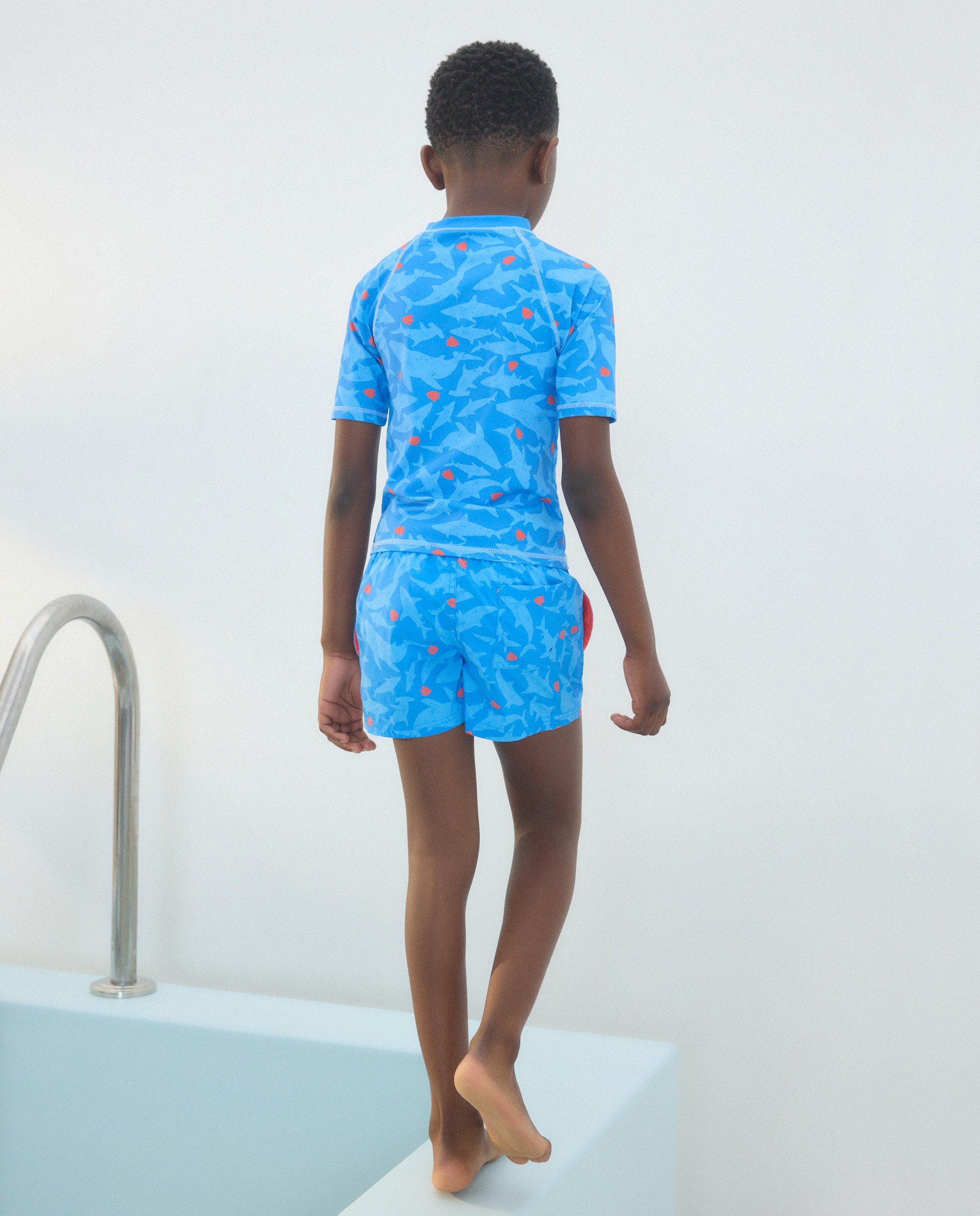 T-shirt de Banho UPF50+ Estampada Kids El Corte Inglés Azul-3