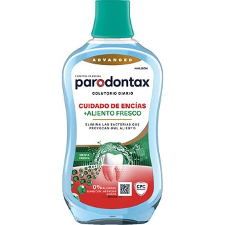 enjuague bucal Cuidado de encías + aliento fresco 0% alcohol sabor menta fresca bote 500 ml - Parodontax
