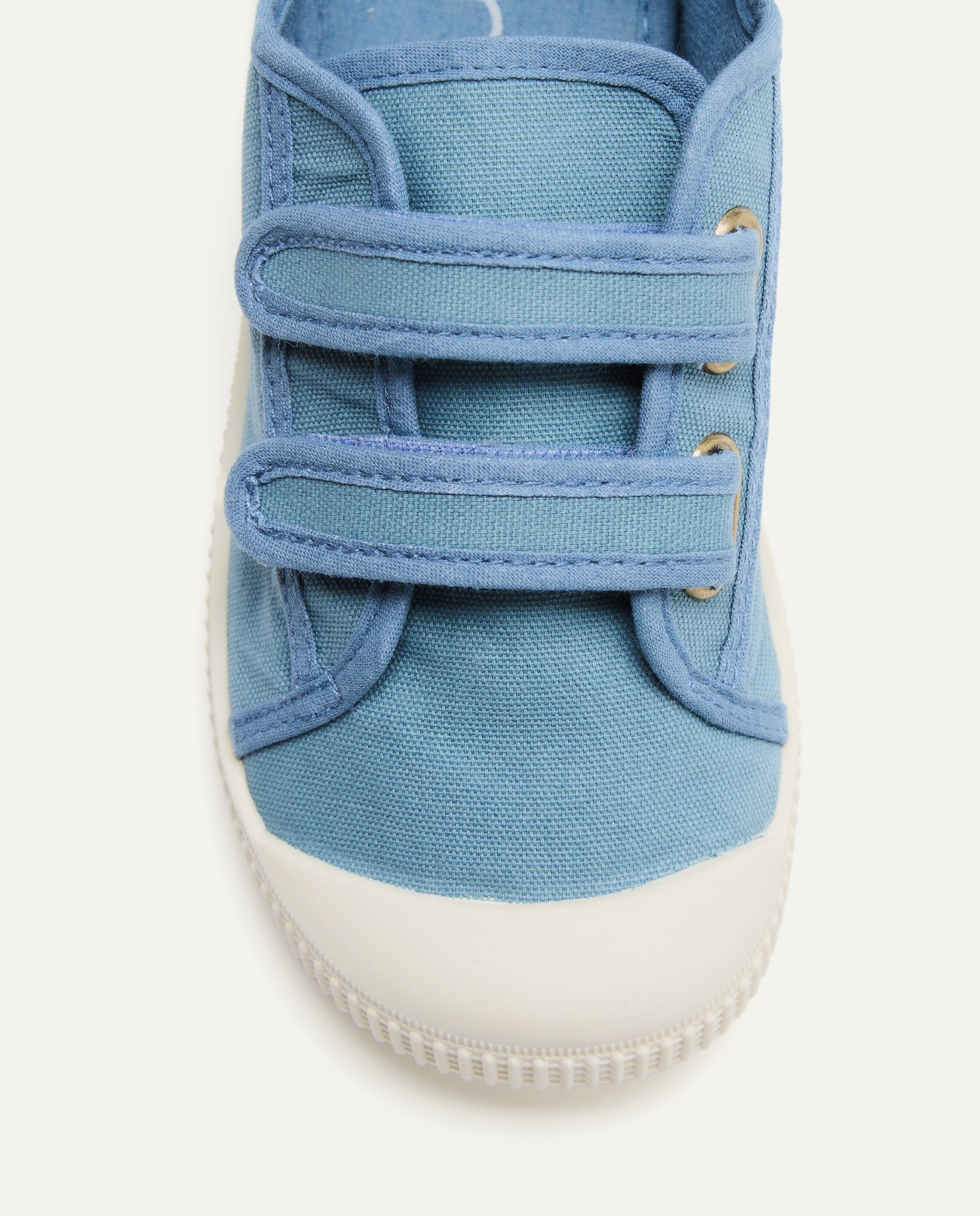 Lona infantil contrastes con velcro suela flexible 400 Azul-5