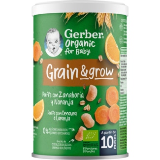Nutri Puffs Cenoura e Laranja embalagem 35 g - Gerber
