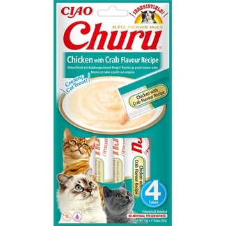 Puré de Frango e Caranguejo 4X14 g - Churu