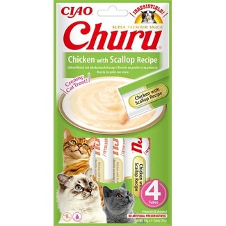Puré de Frango e Vieira 4X14 g - Churu