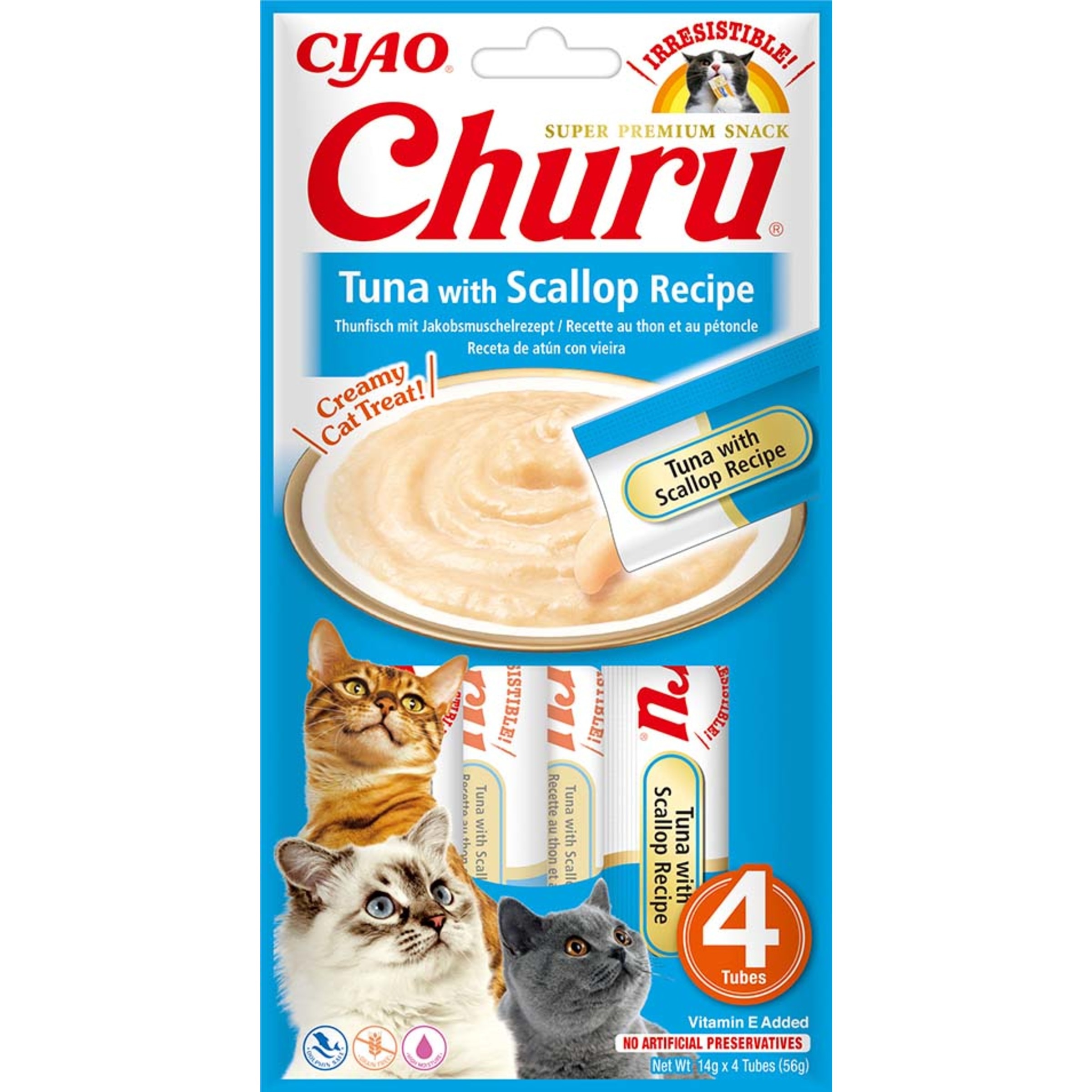 Puré de Atum e Vieira 4X14 g