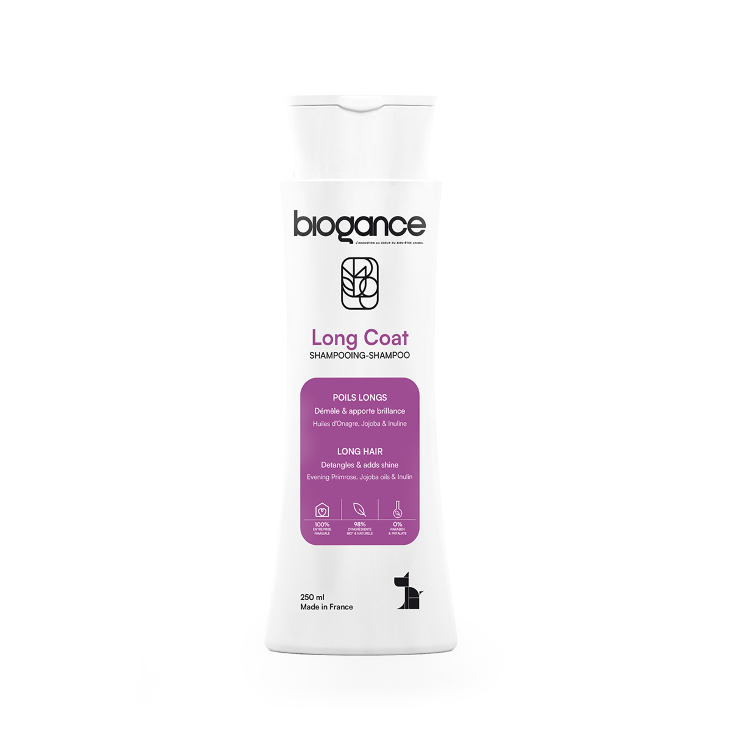 Champô para Cão com Pêlo Comprido embalagem 250 ml